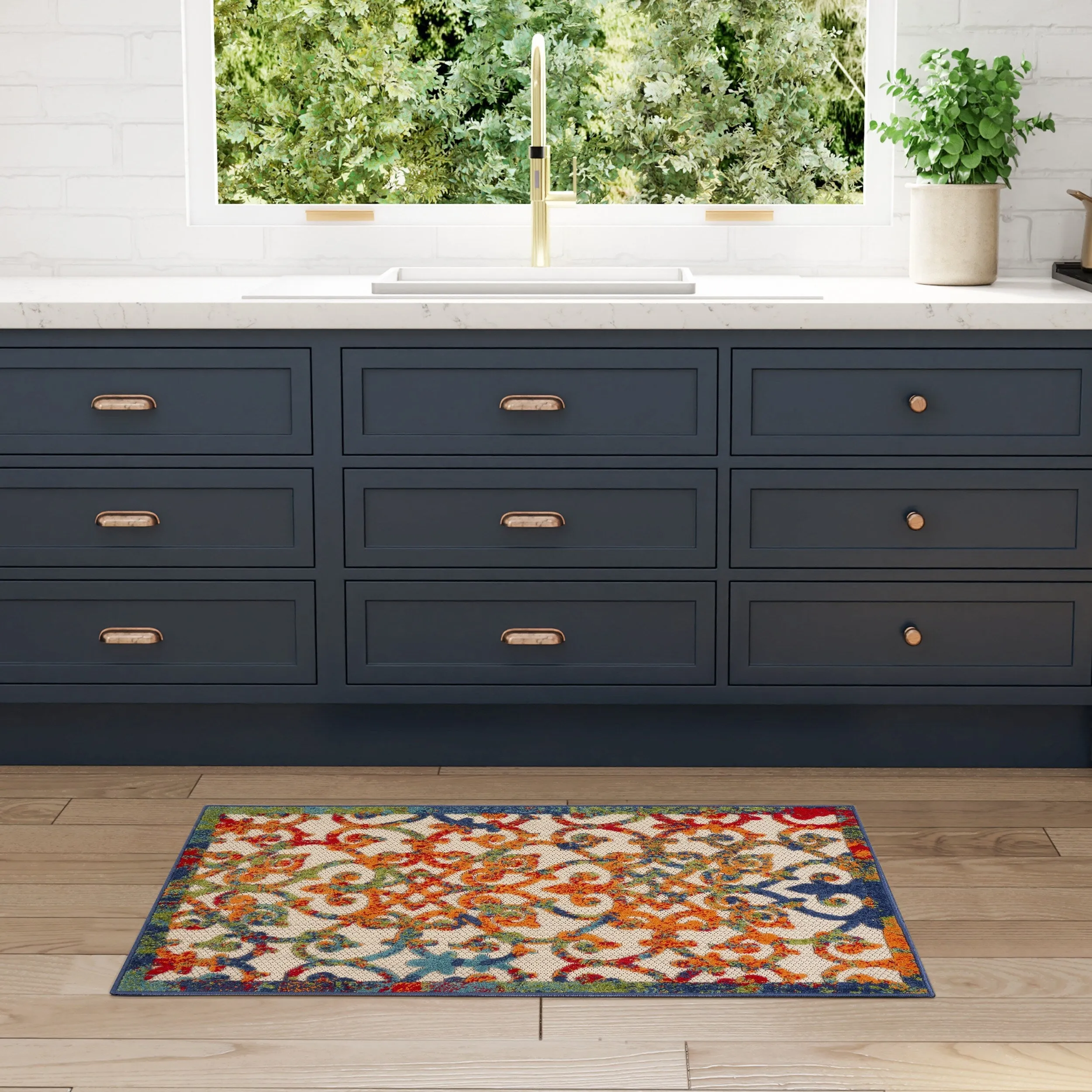 Nourison Alice Indoor/Outdoor Trellis Area Rug