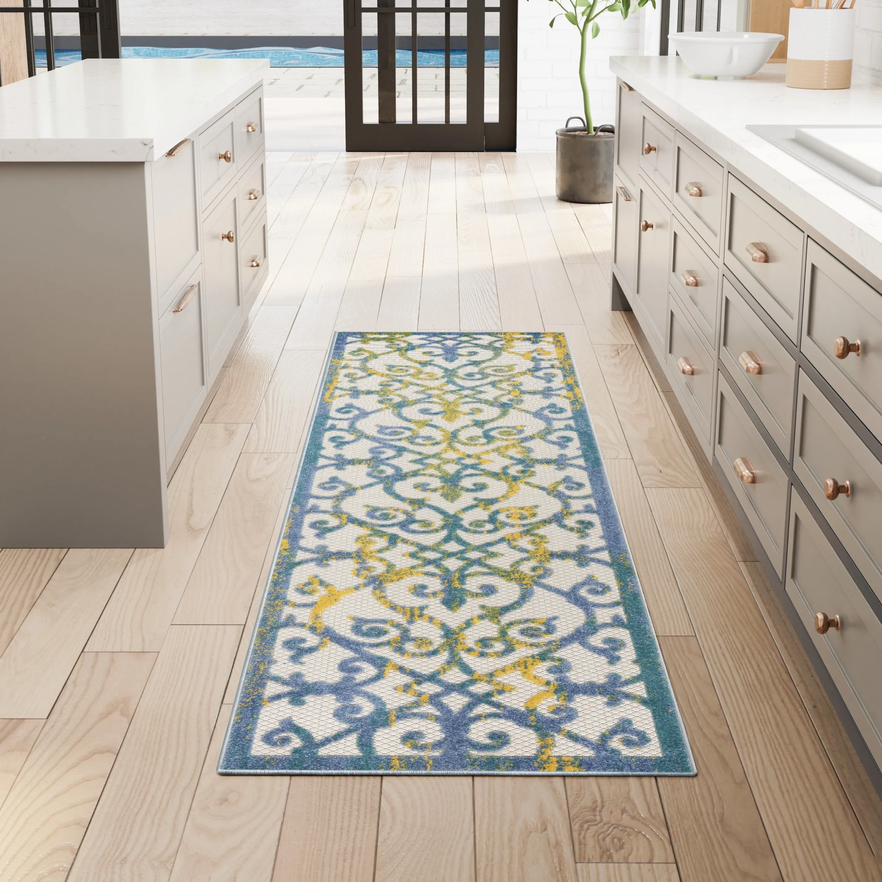 Nourison Alice Indoor/Outdoor Trellis Area Rug