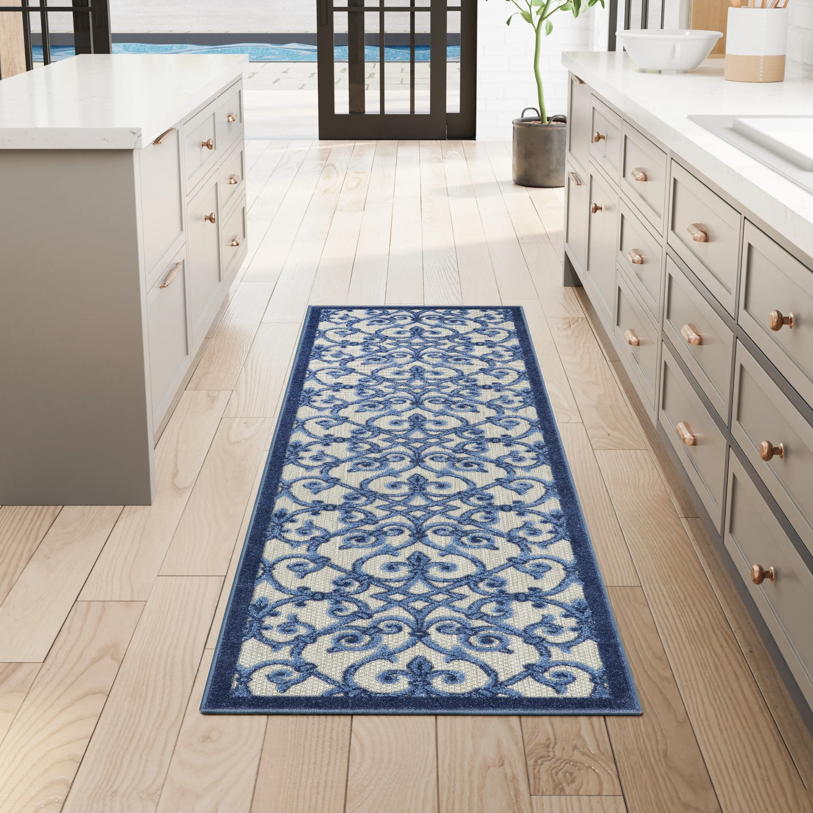 Nourison Alice Indoor/Outdoor Trellis Area Rug