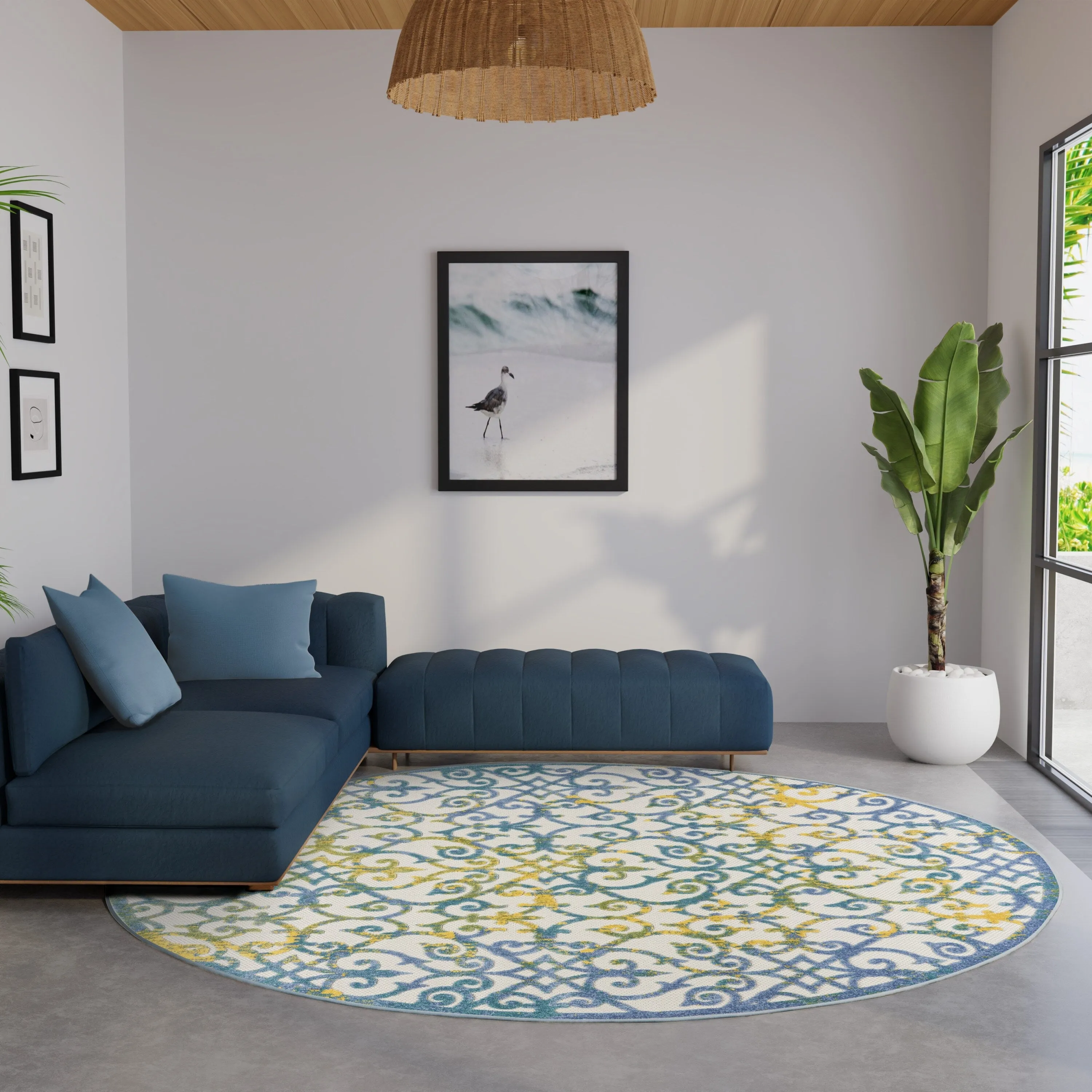 Nourison Alice Indoor/Outdoor Trellis Area Rug