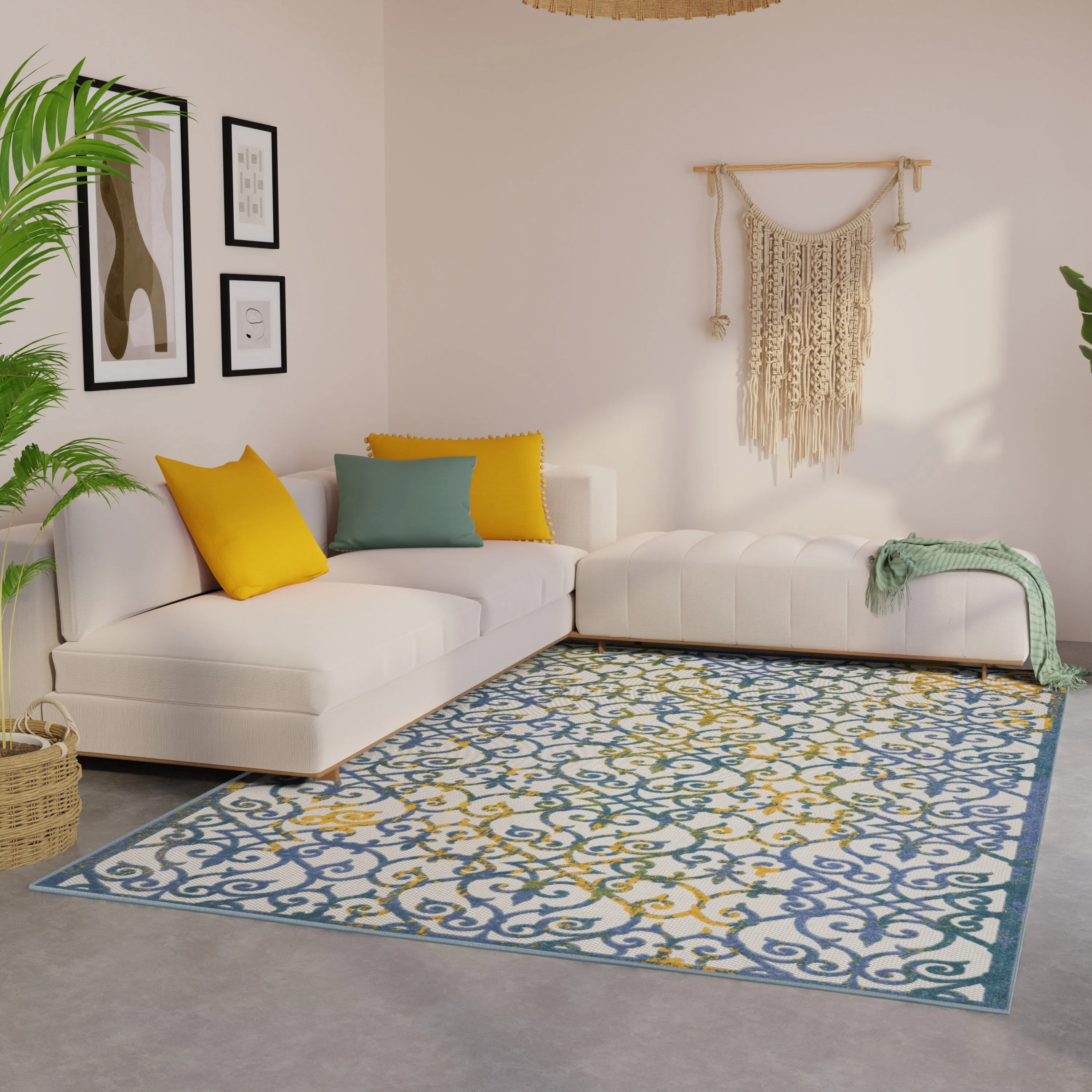 Nourison Alice Indoor/Outdoor Trellis Area Rug