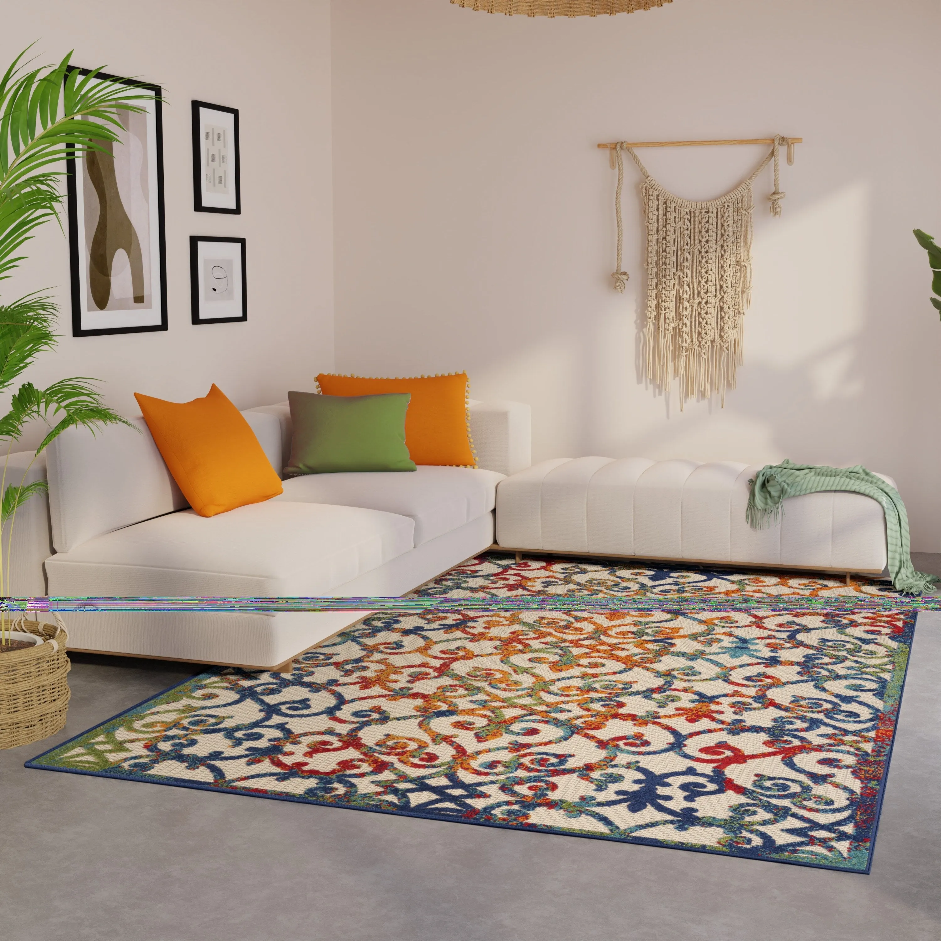 Nourison Alice Indoor/Outdoor Trellis Area Rug