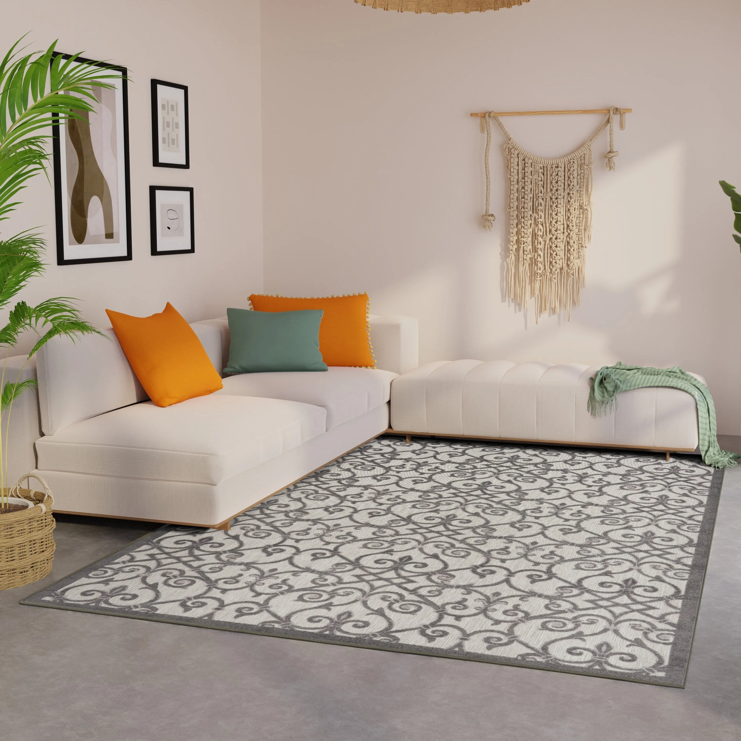 Nourison Alice Indoor/Outdoor Trellis Area Rug
