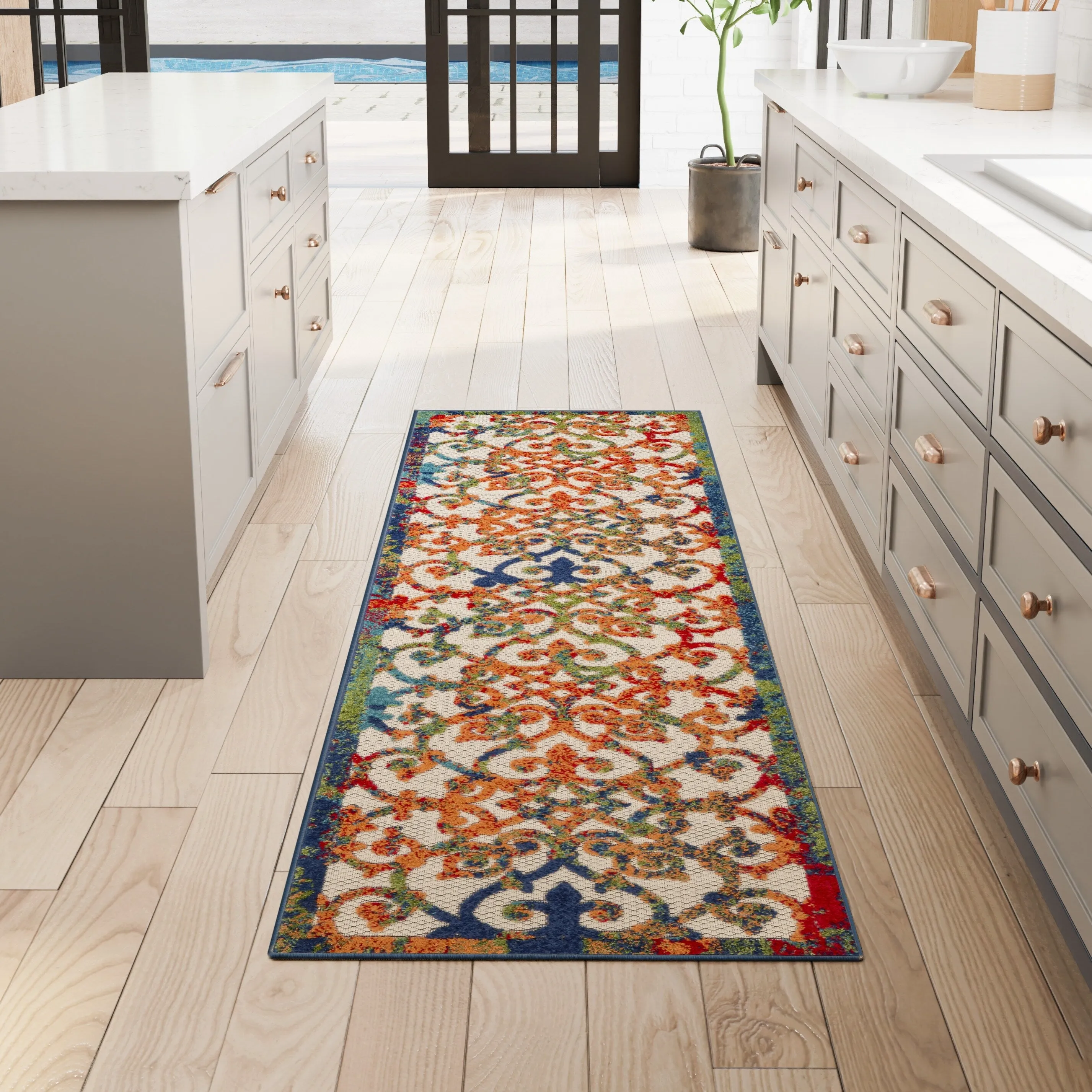 Nourison Alice Indoor/Outdoor Trellis Area Rug