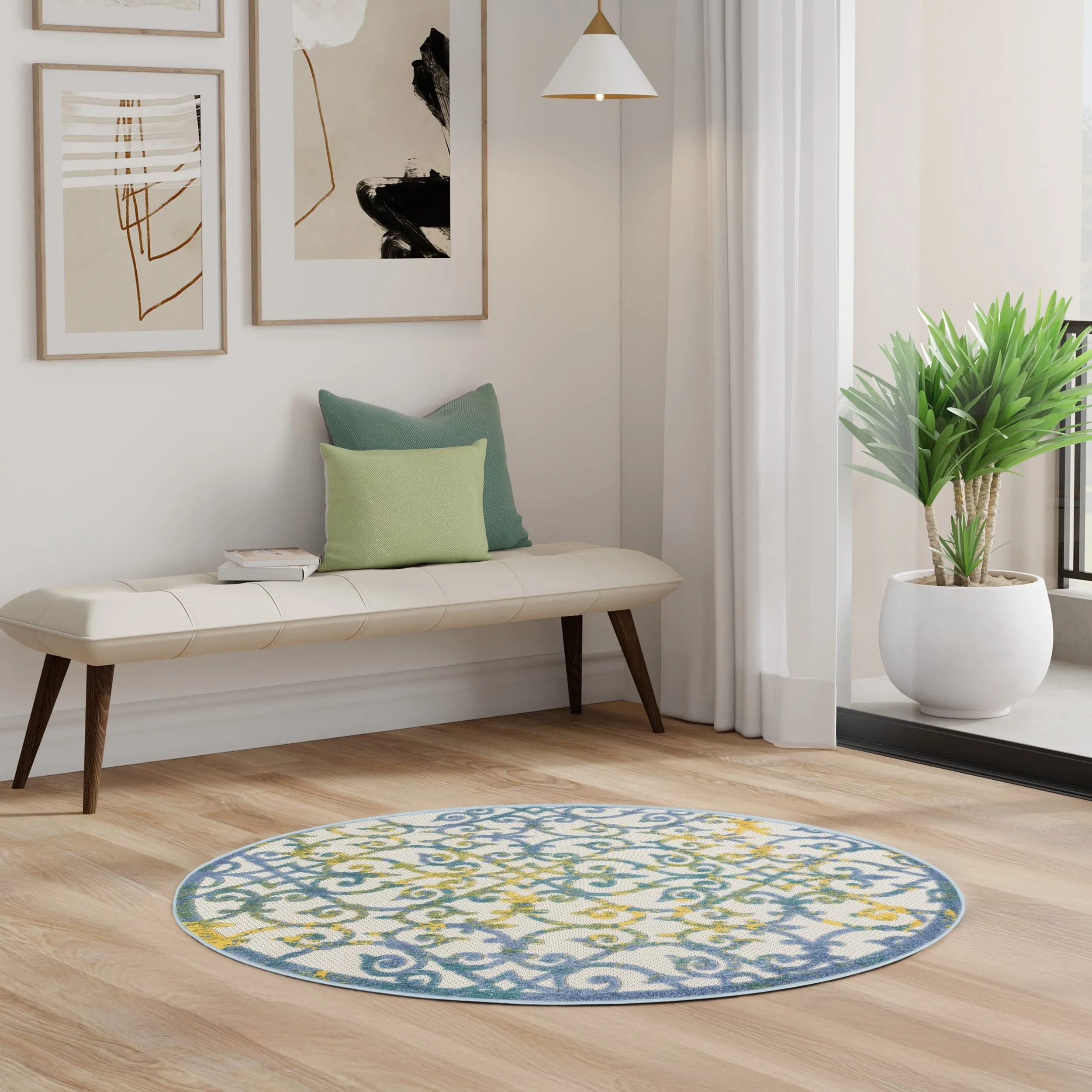 Nourison Alice Indoor/Outdoor Trellis Area Rug