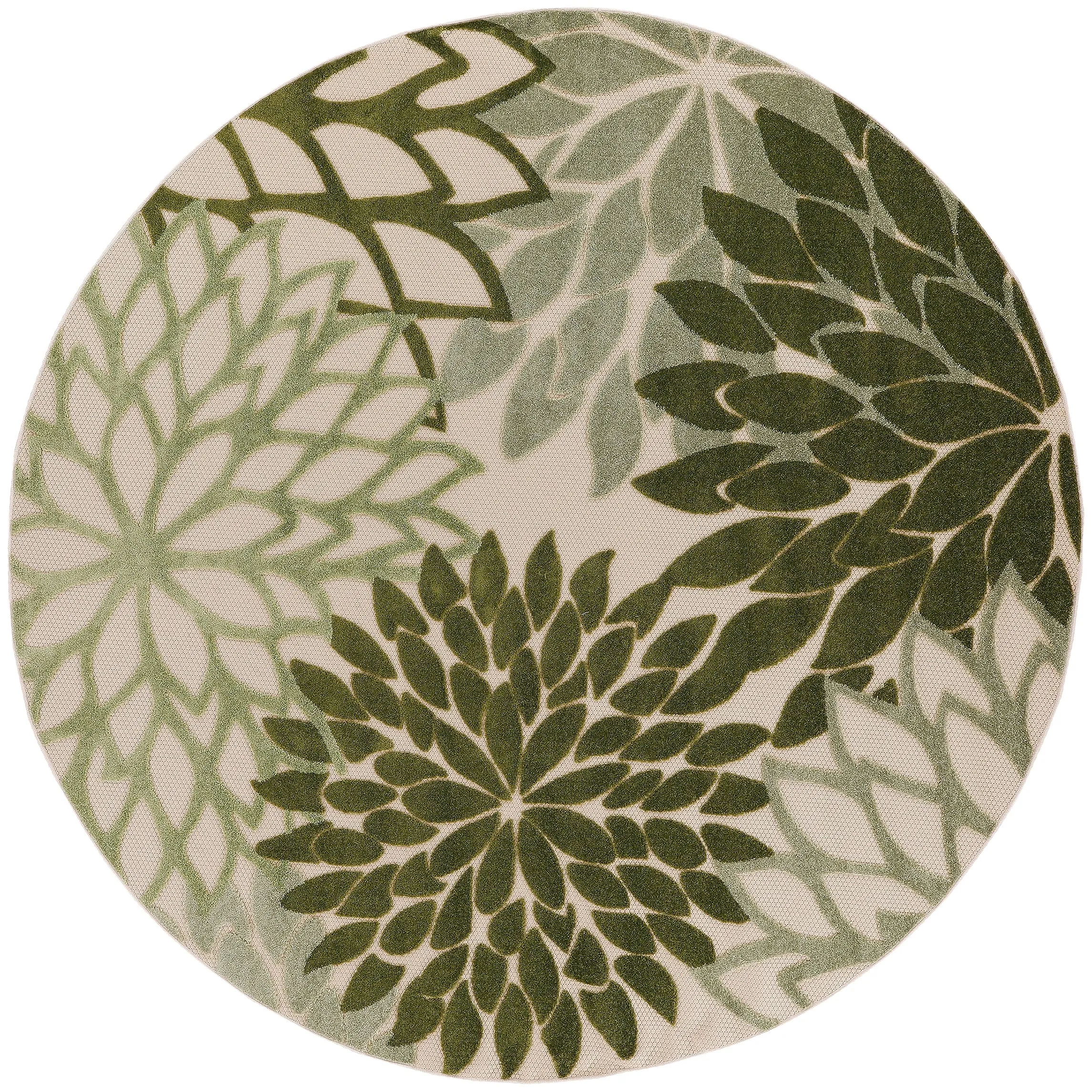 Nourison Aloha Floral Modern. Indoor/Outdoor Area Rug