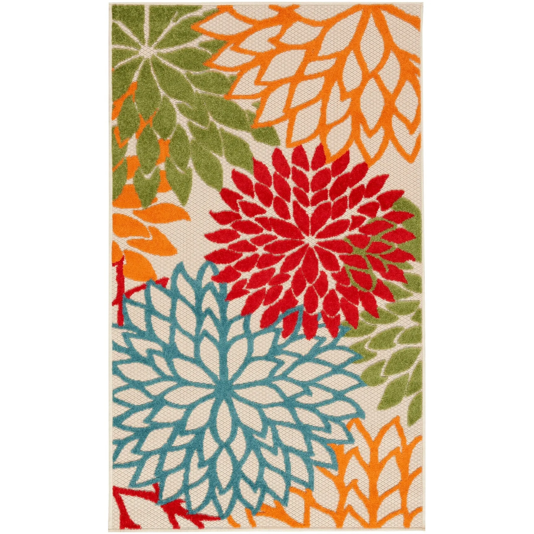 Nourison Aloha Floral Modern. Indoor/Outdoor Area Rug