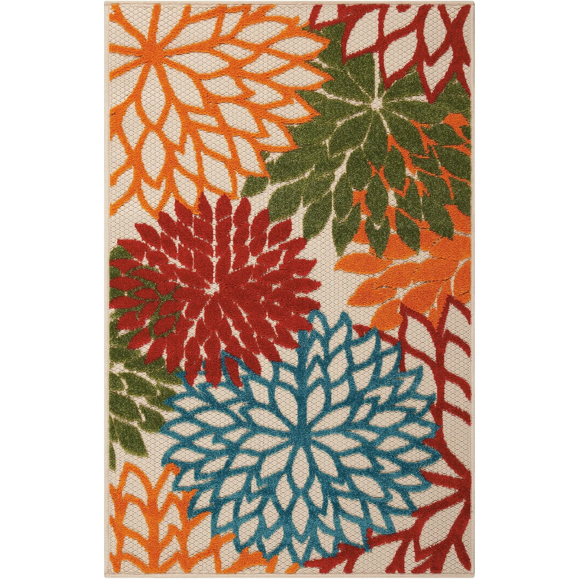 Nourison Aloha Floral Modern. Indoor/Outdoor Area Rug