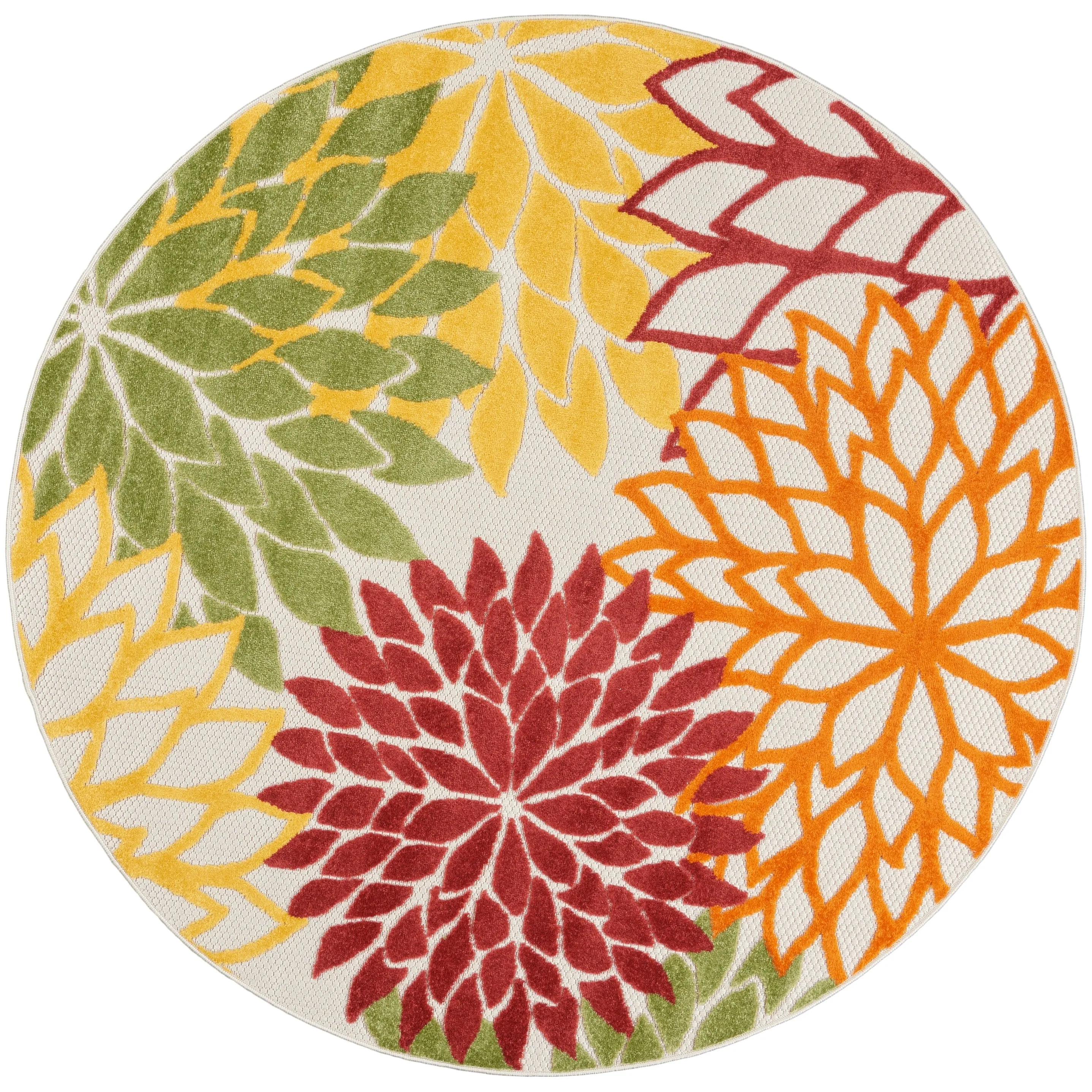 Nourison Aloha Floral Modern. Indoor/Outdoor Area Rug