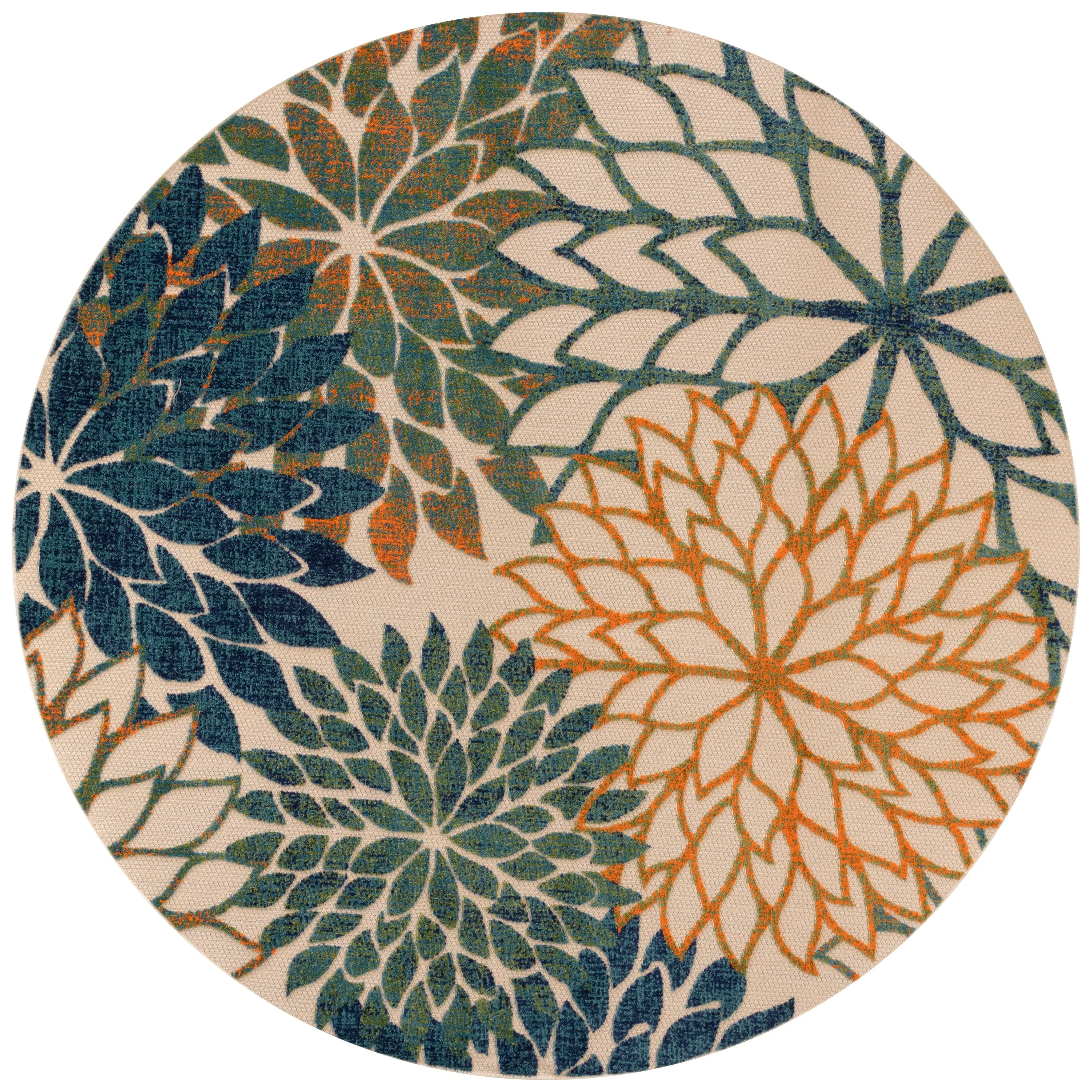 Nourison Aloha Floral Modern. Indoor/Outdoor Area Rug