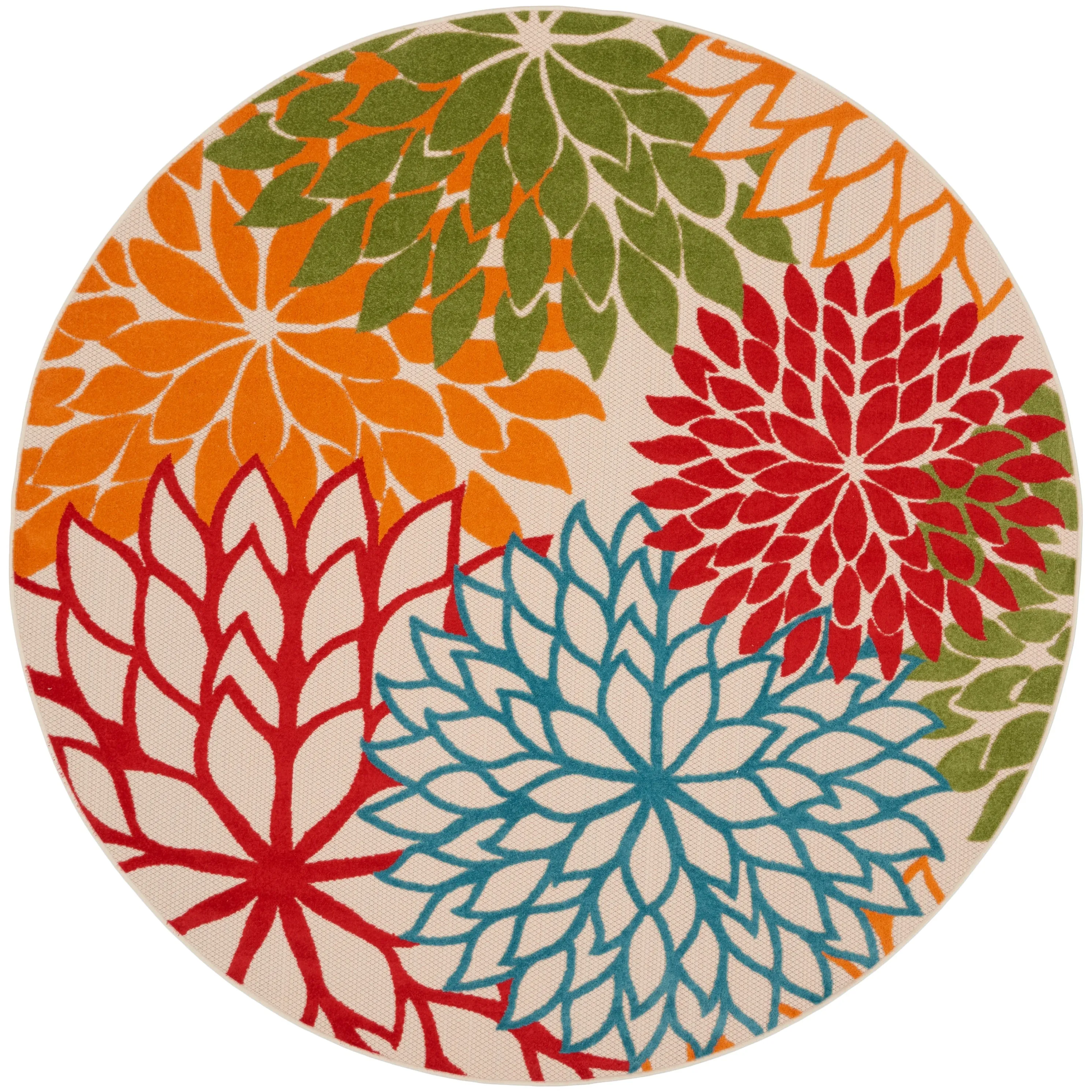 Nourison Aloha Floral Modern. Indoor/Outdoor Area Rug