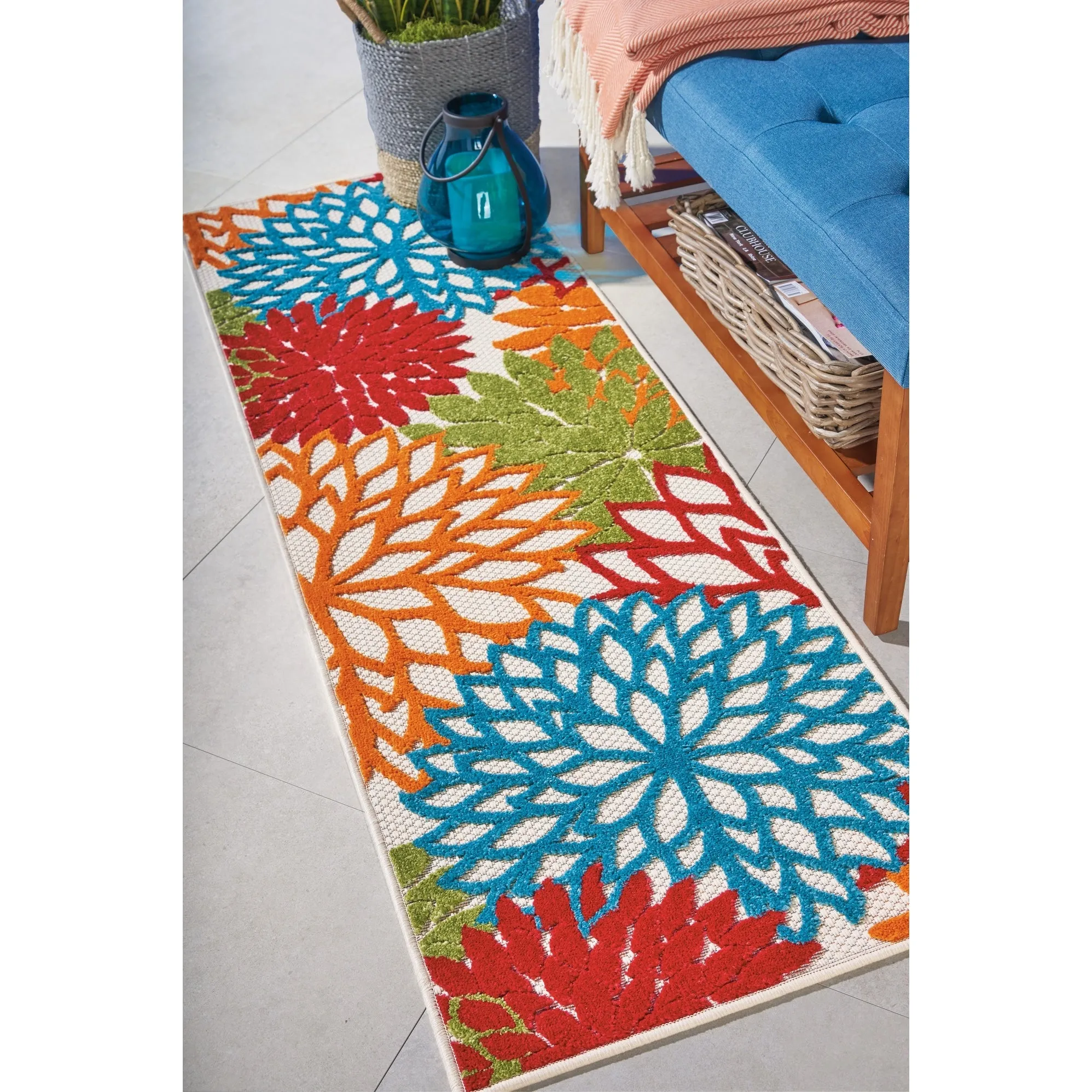 Nourison Aloha Floral Modern. Indoor/Outdoor Area Rug