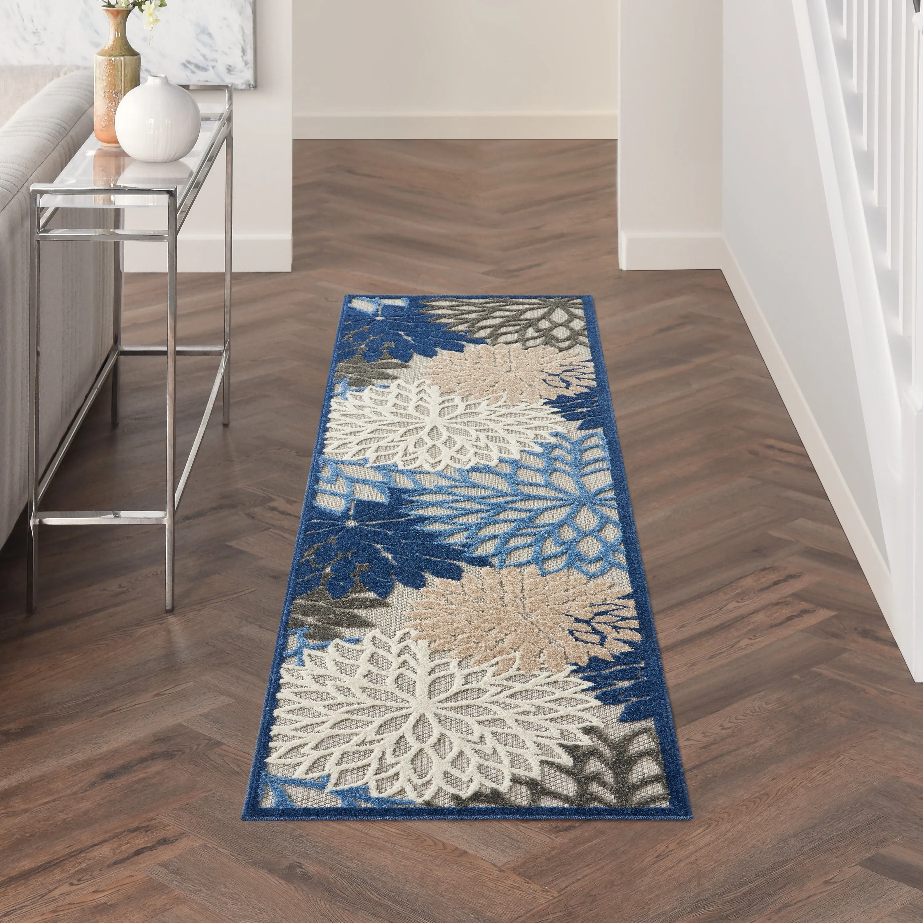 Nourison Aloha Floral Modern. Indoor/Outdoor Area Rug
