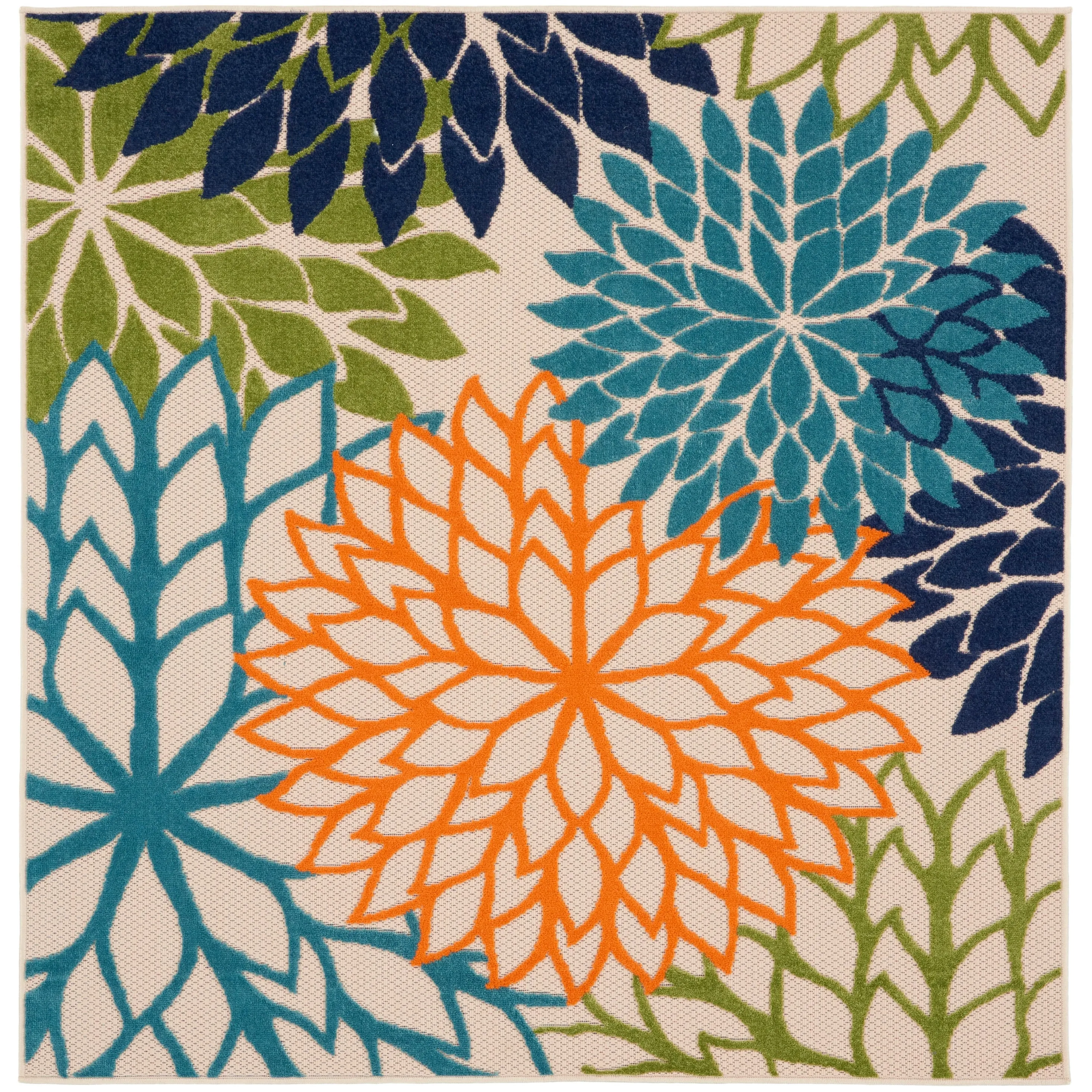 Nourison Aloha Floral Modern. Indoor/Outdoor Area Rug