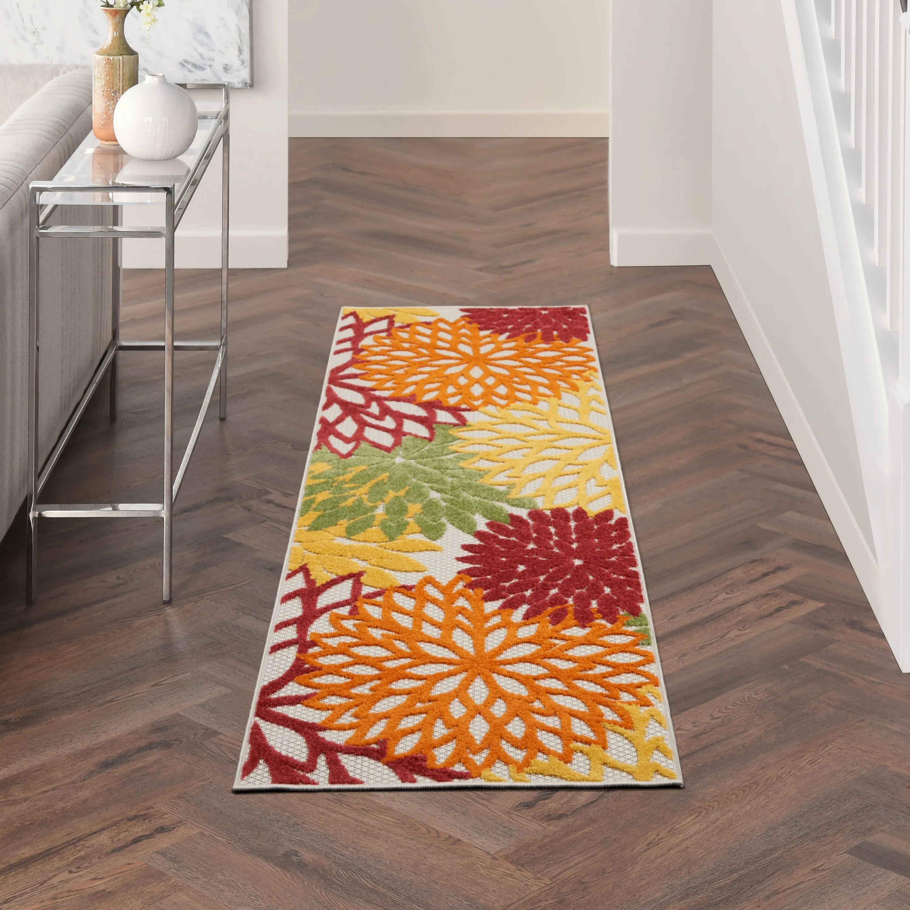 Nourison Aloha Floral Modern. Indoor/Outdoor Area Rug