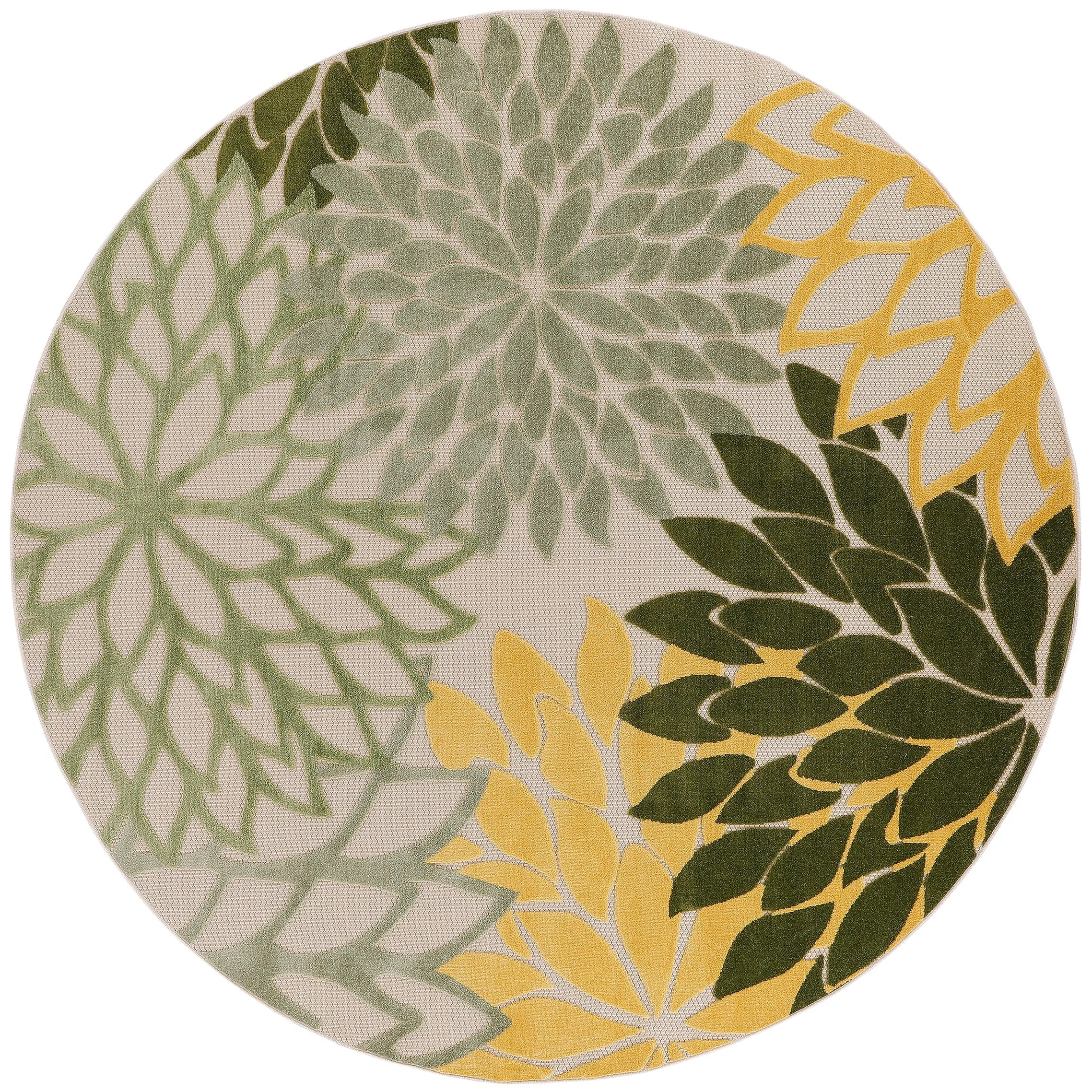Nourison Aloha Floral Modern. Indoor/Outdoor Area Rug