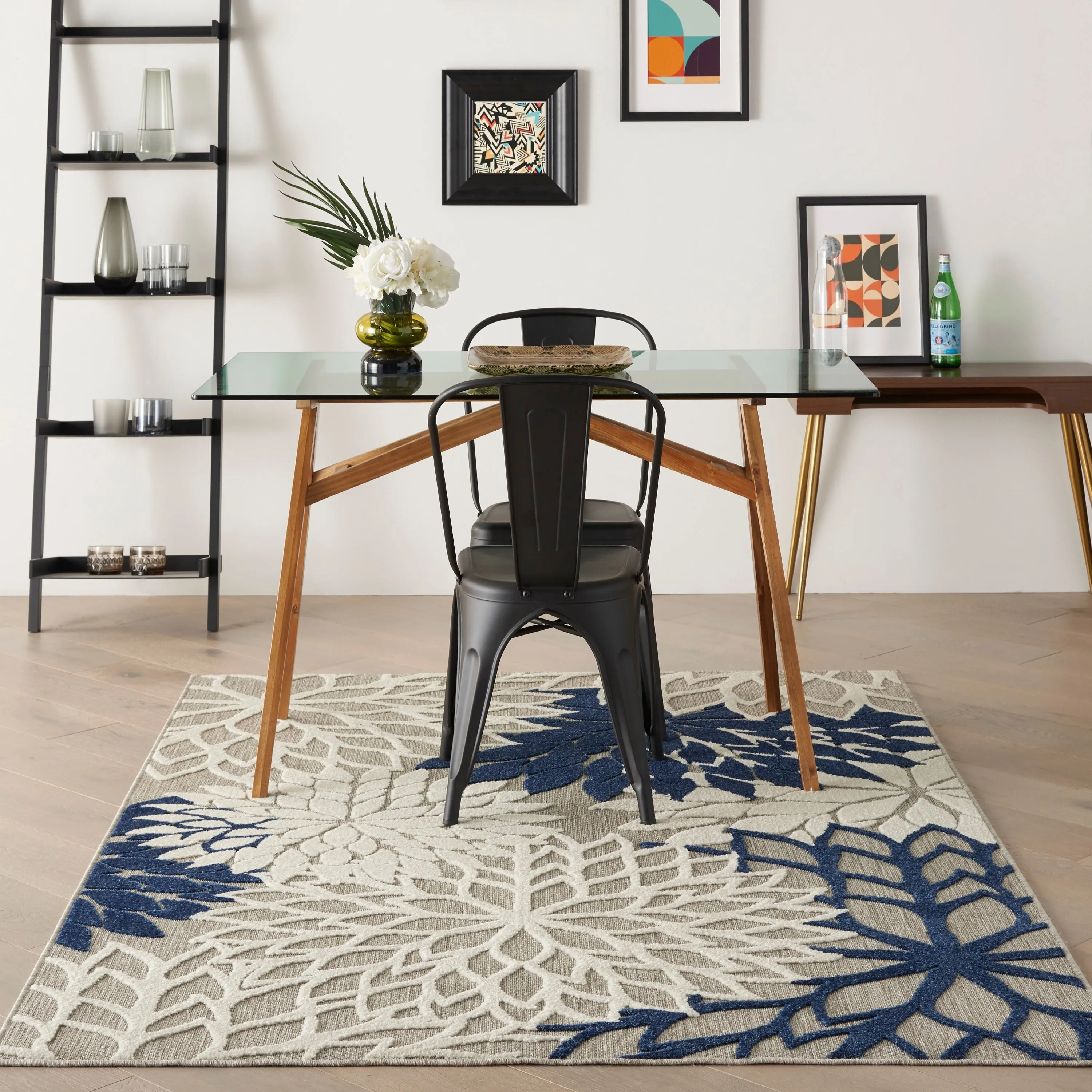 Nourison Aloha Floral Modern. Indoor/Outdoor Area Rug