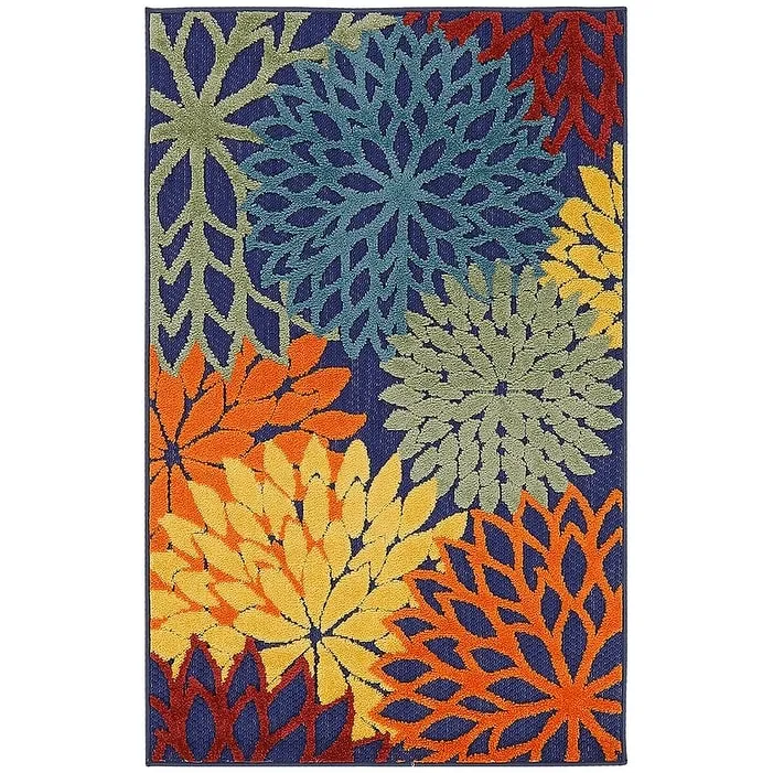 Nourison Aloha Floral Modern. Indoor/Outdoor Area Rug