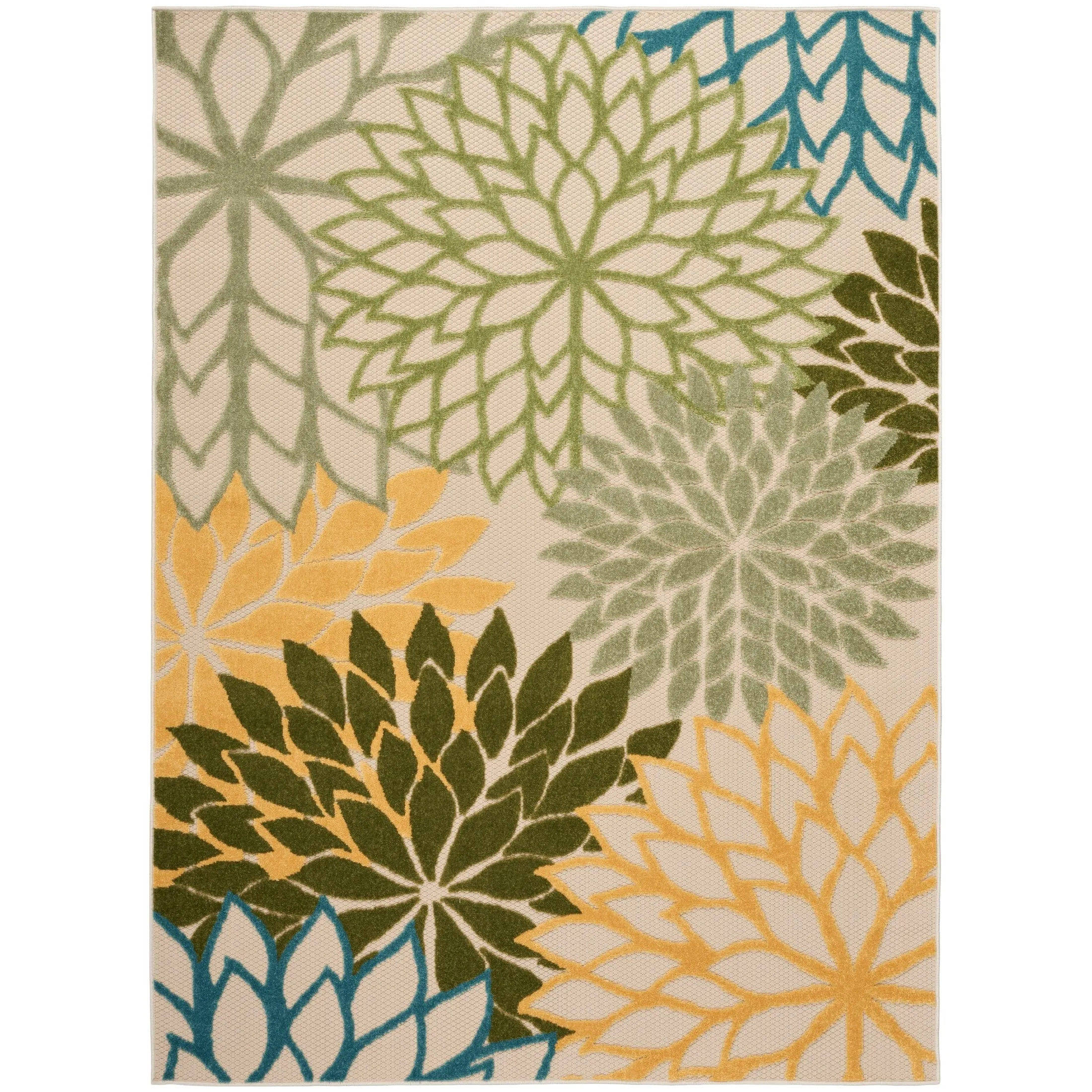Nourison Aloha Floral Modern. Indoor/Outdoor Area Rug