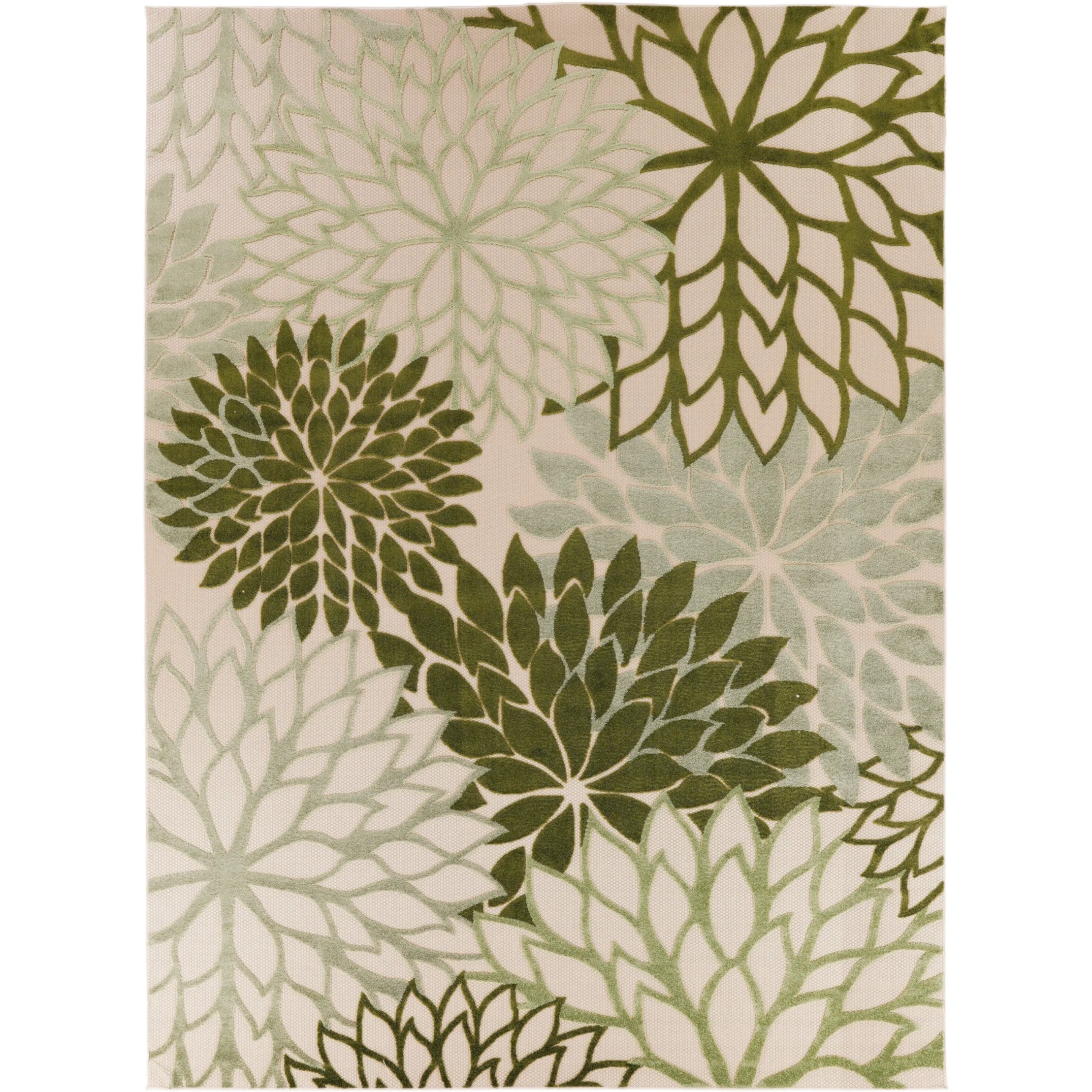 Nourison Aloha Floral Modern. Indoor/Outdoor Area Rug