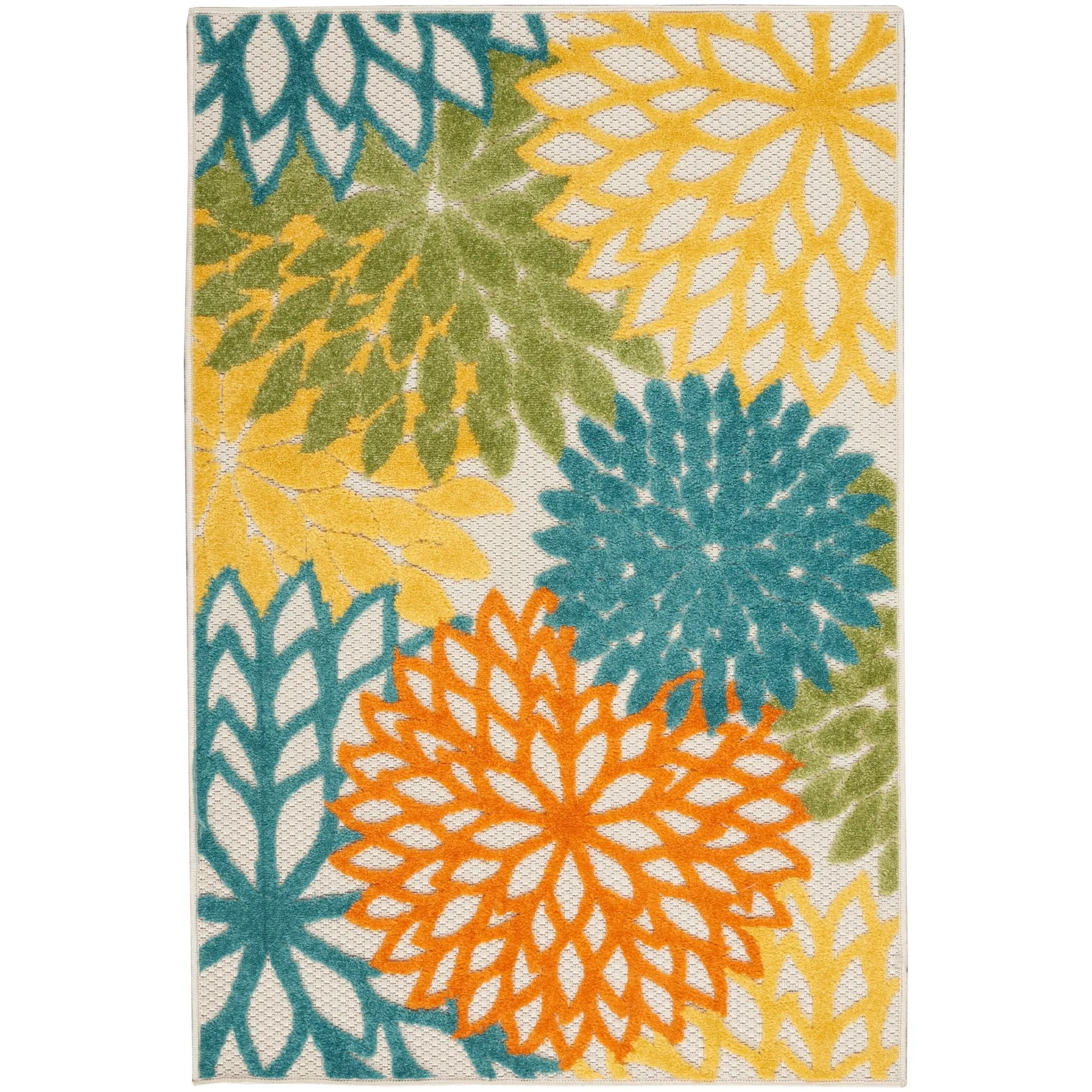 Nourison Aloha Floral Modern. Indoor/Outdoor Area Rug