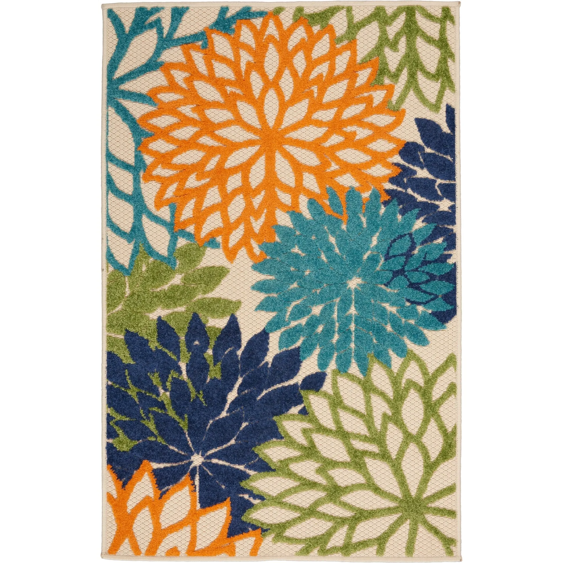 Nourison Aloha Floral Modern. Indoor/Outdoor Area Rug