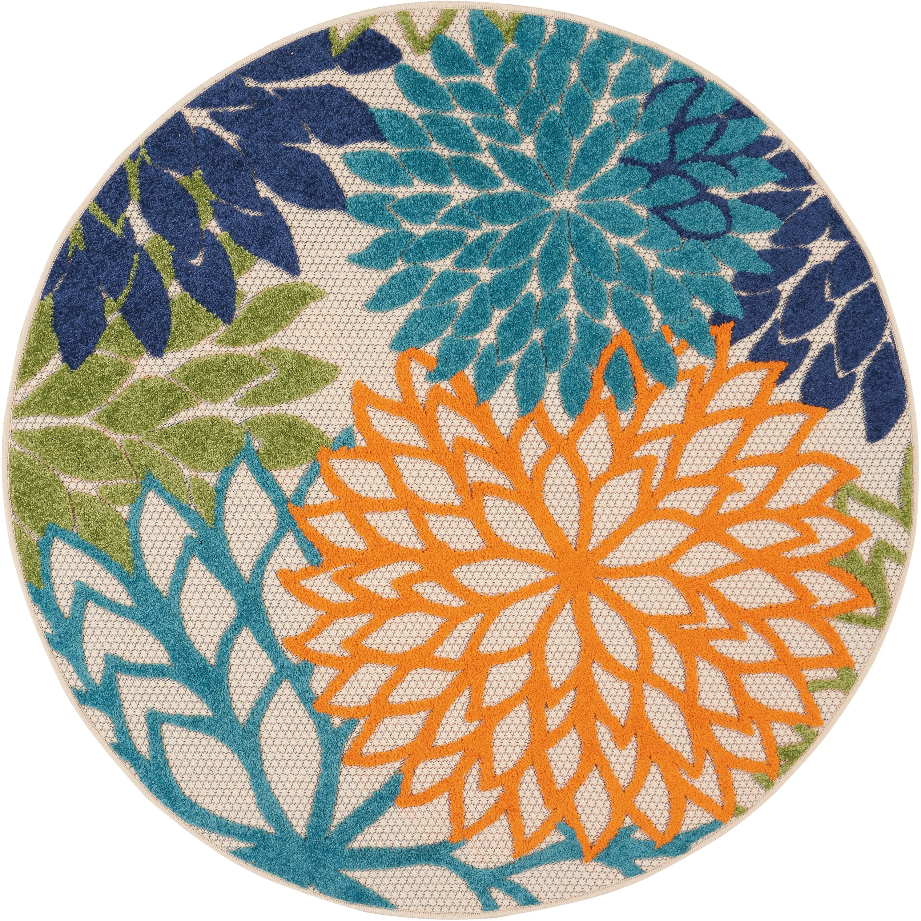Nourison Aloha Floral Modern. Indoor/Outdoor Area Rug