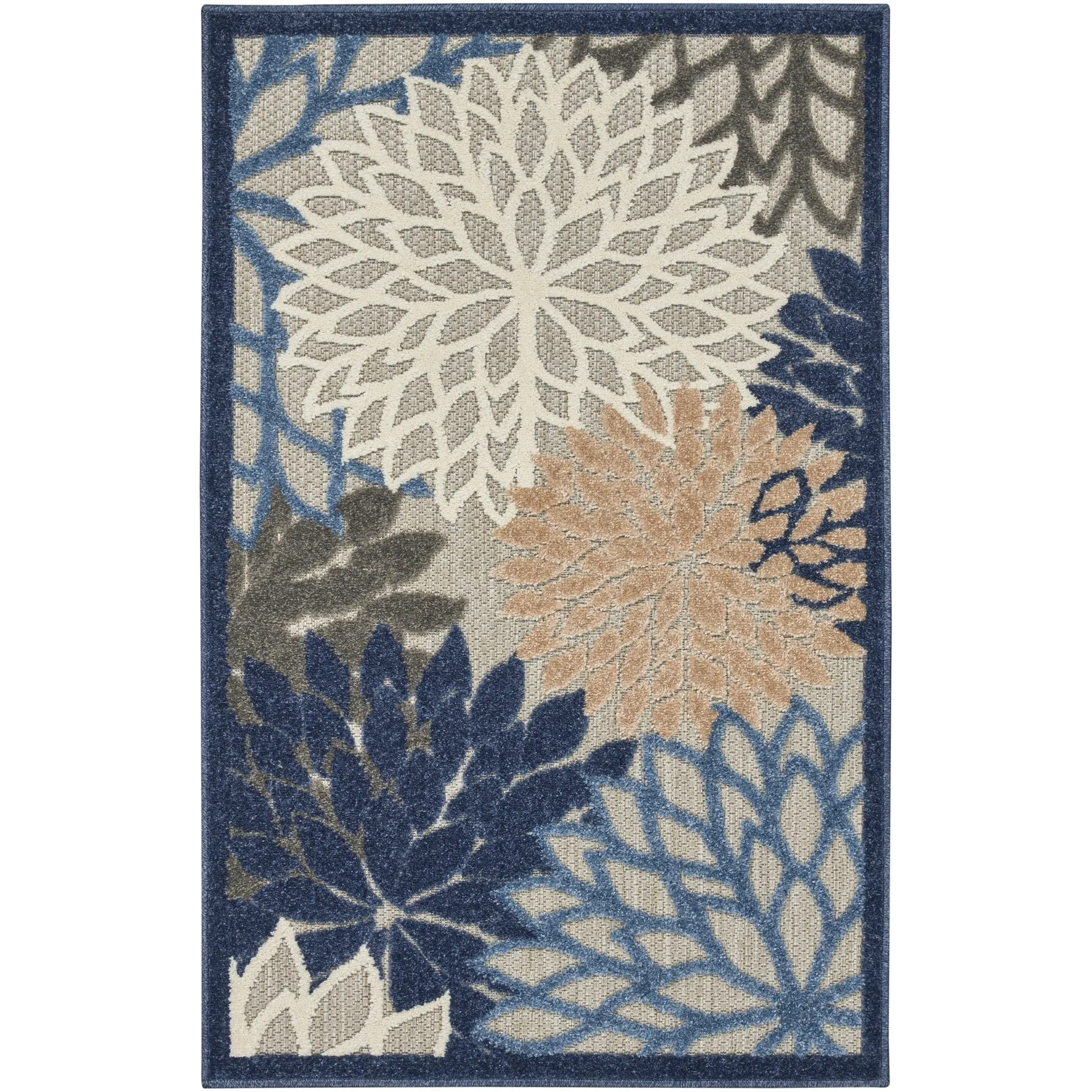Nourison Aloha Floral Modern. Indoor/Outdoor Area Rug