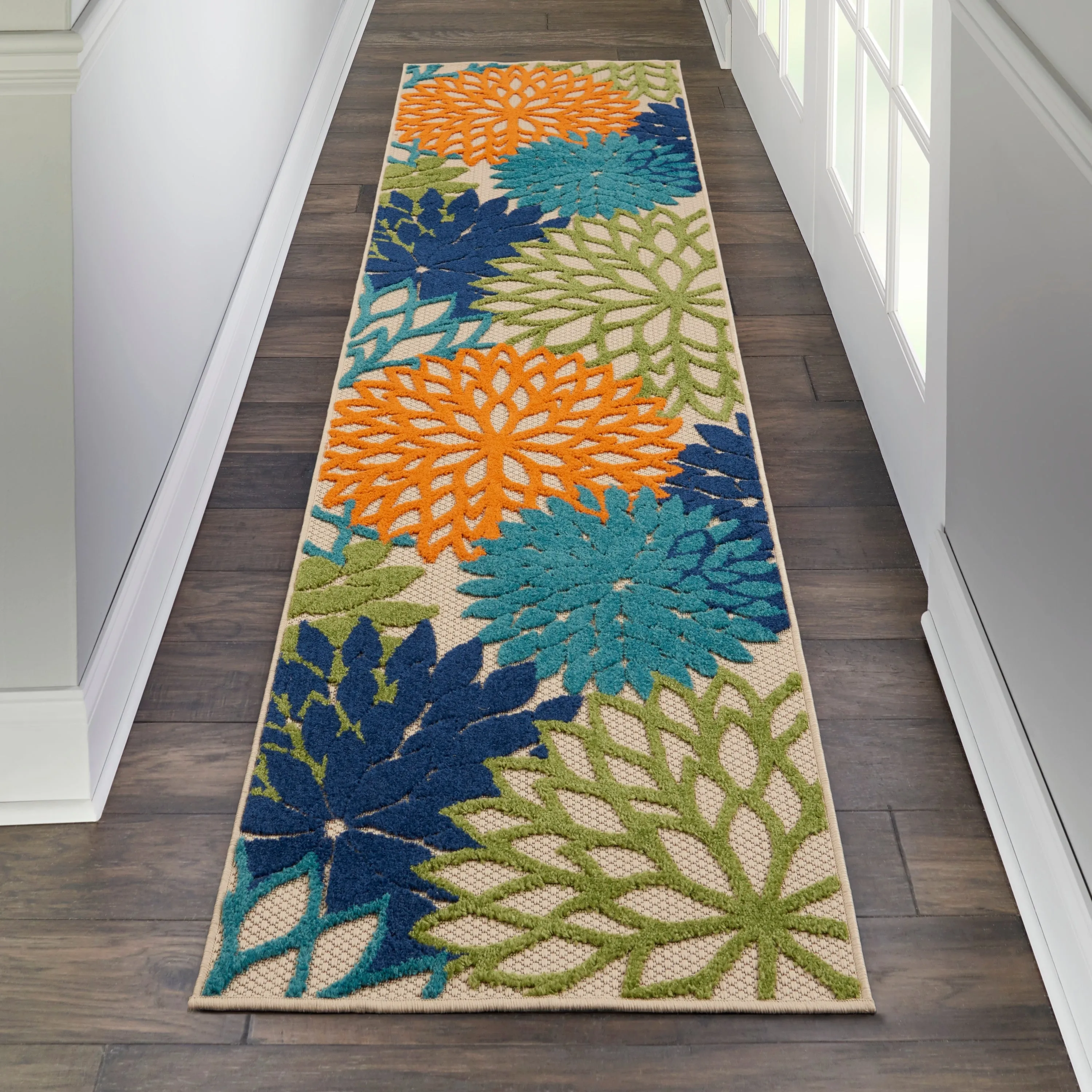 Nourison Aloha Floral Modern. Indoor/Outdoor Area Rug