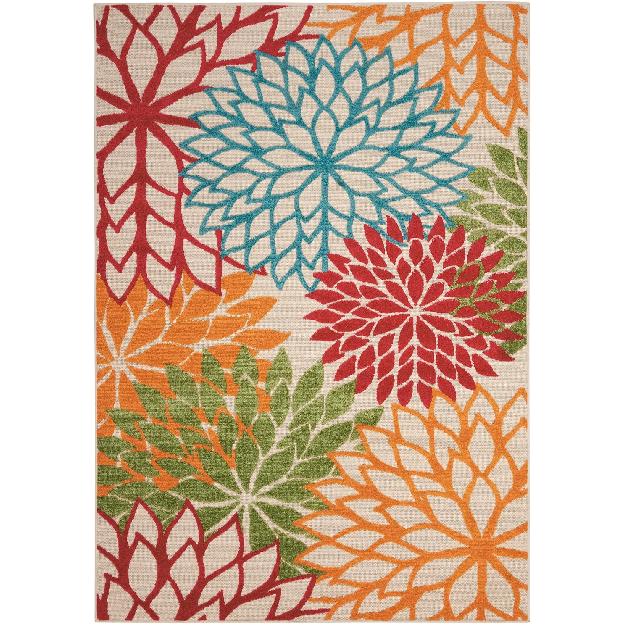 Nourison Aloha Floral Modern. Indoor/Outdoor Area Rug
