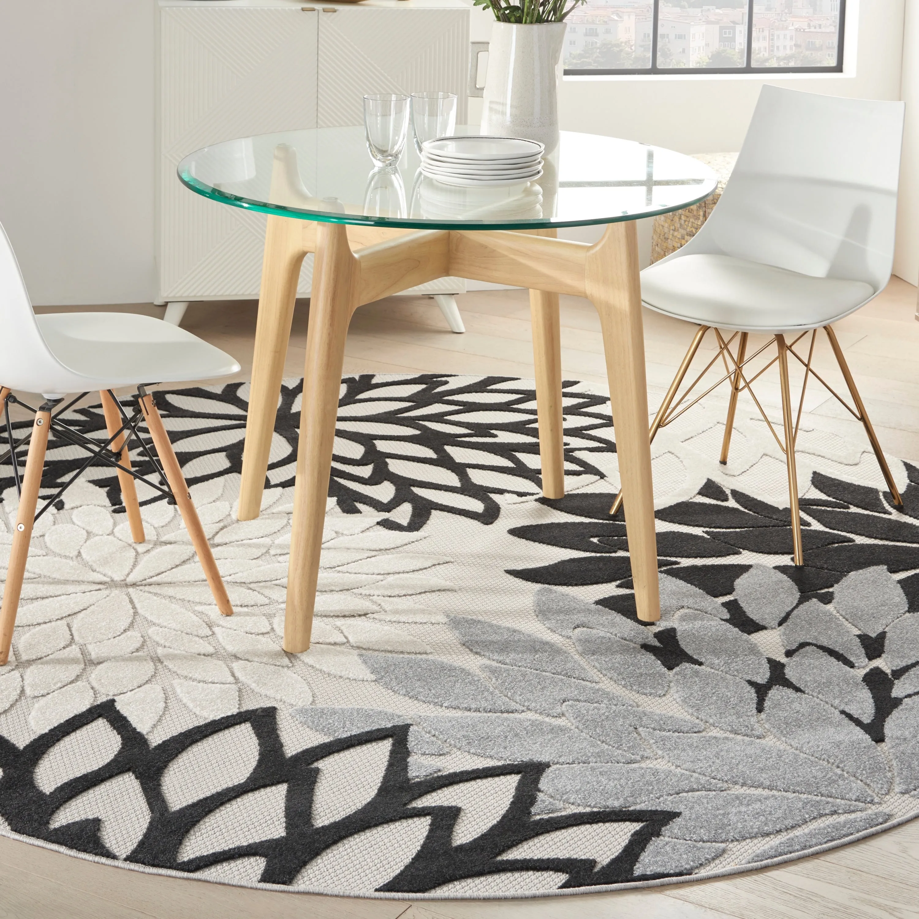 Nourison Aloha Floral Modern. Indoor/Outdoor Area Rug