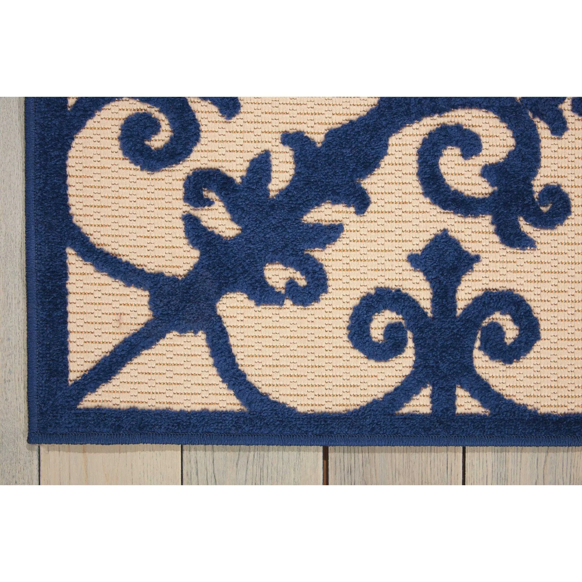 Nourison Aloha Modern Medallion Scroll Indoor / Outdoor Area Rug