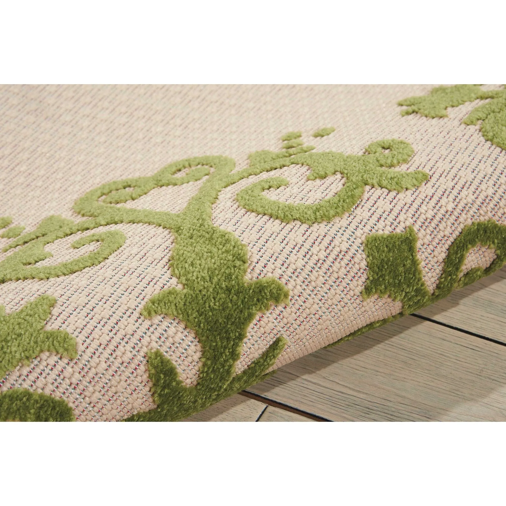 Nourison Aloha Modern Medallion Scroll Indoor / Outdoor Area Rug