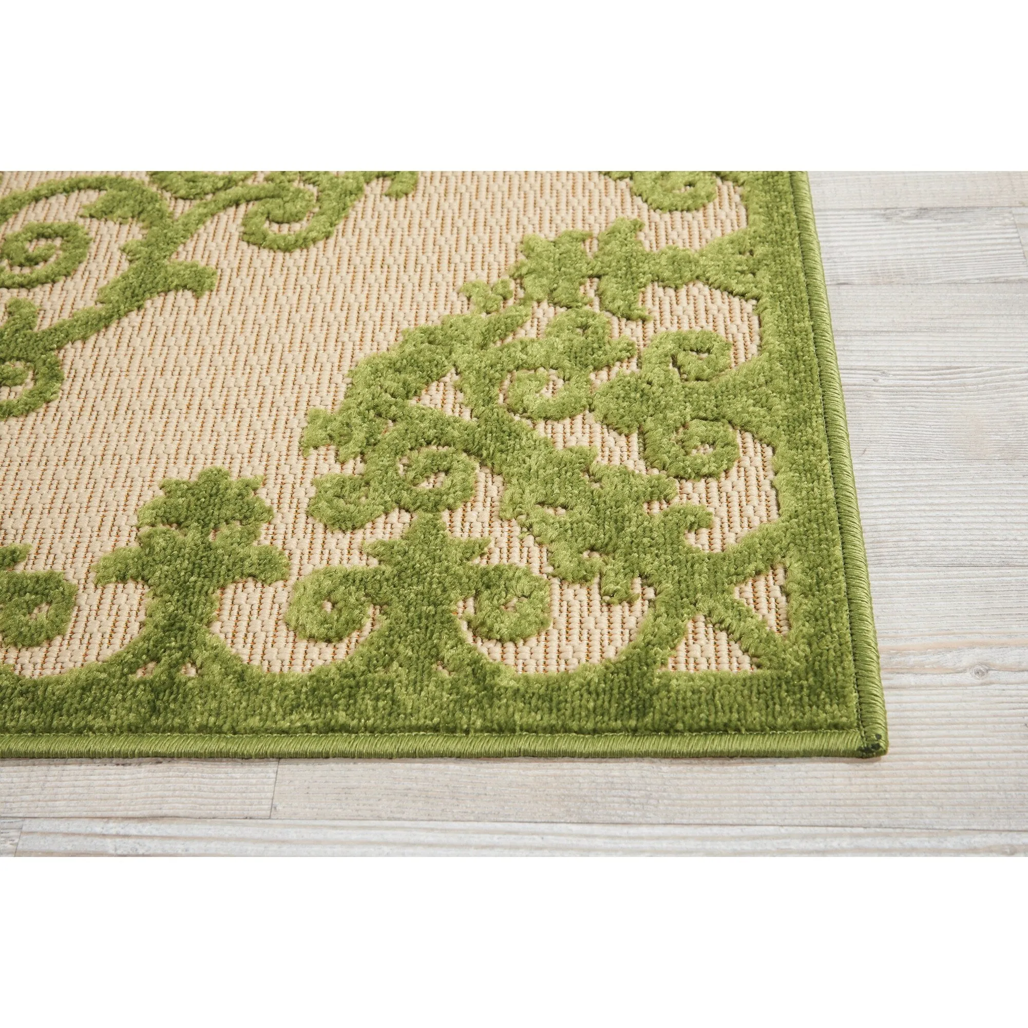 Nourison Aloha Modern Medallion Scroll Indoor / Outdoor Area Rug