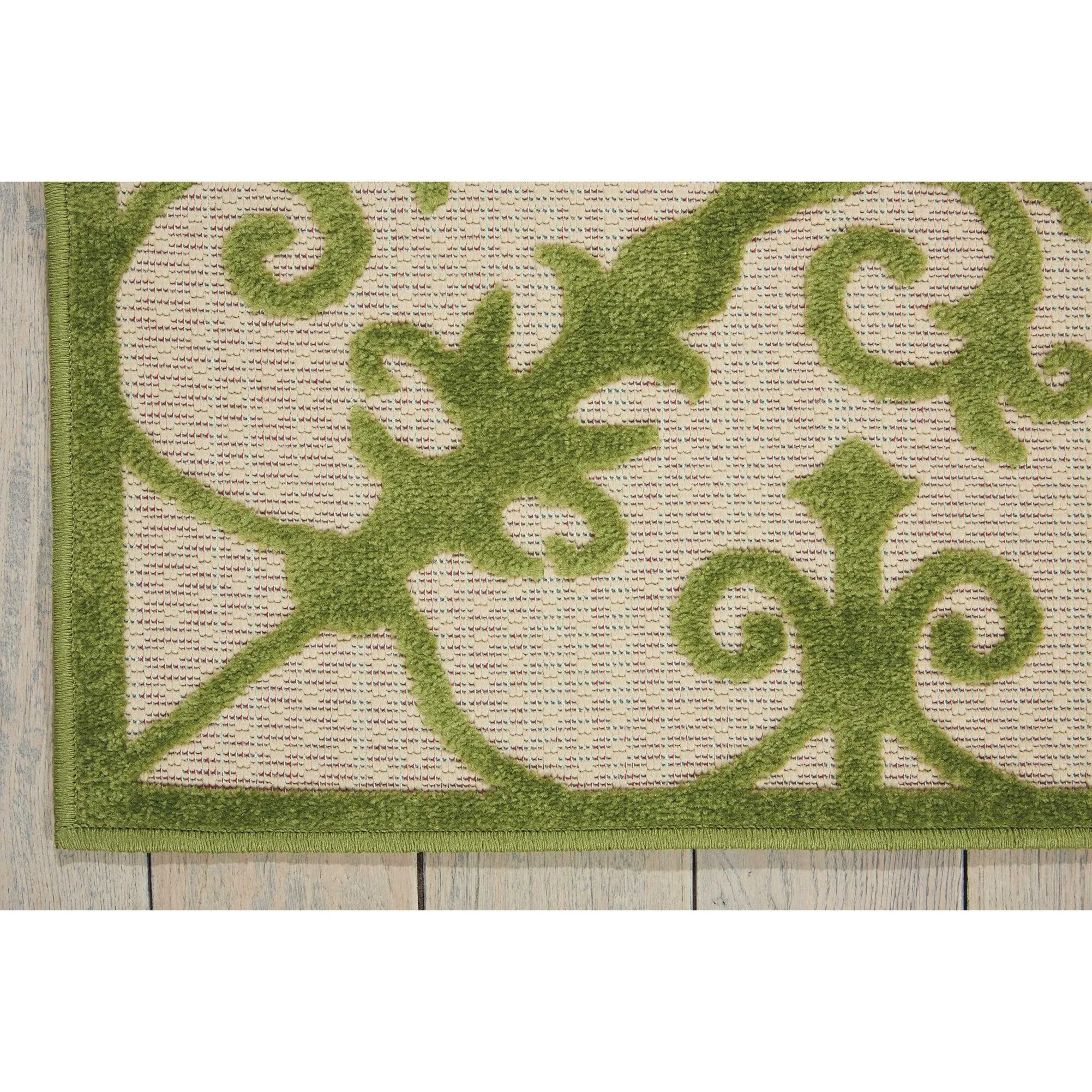 Nourison Aloha Modern Medallion Scroll Indoor / Outdoor Area Rug