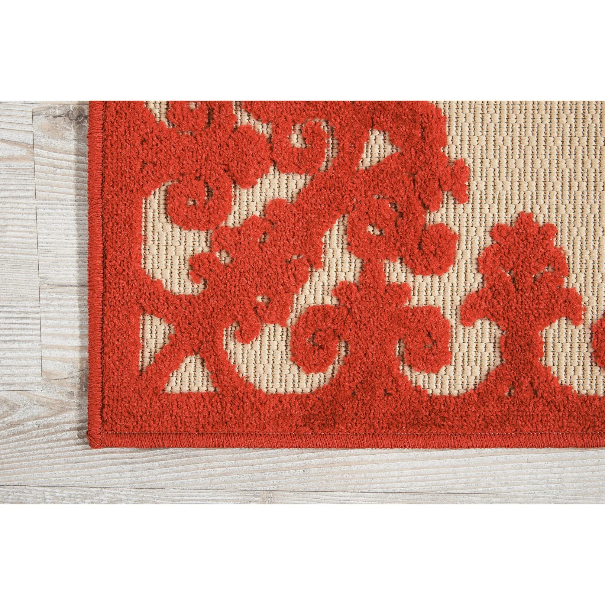 Nourison Aloha Modern Medallion Scroll Indoor / Outdoor Area Rug
