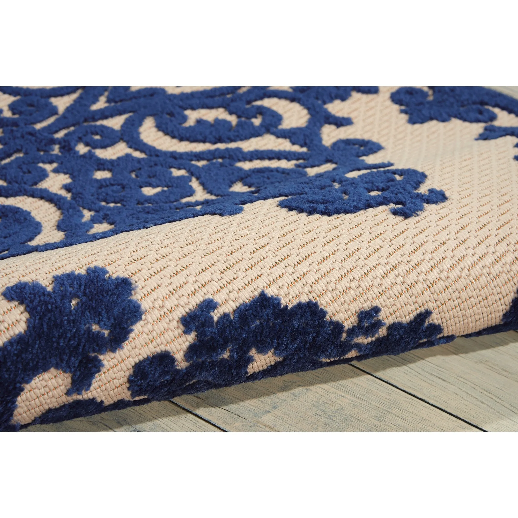Nourison Aloha Modern Medallion Scroll Indoor / Outdoor Area Rug