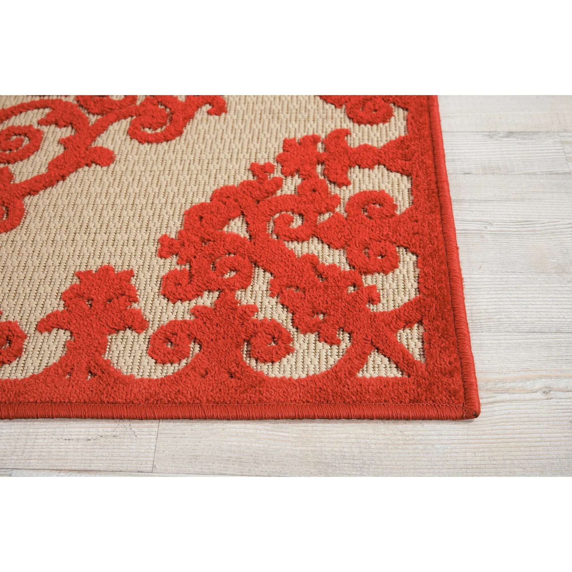 Nourison Aloha Modern Medallion Scroll Indoor / Outdoor Area Rug