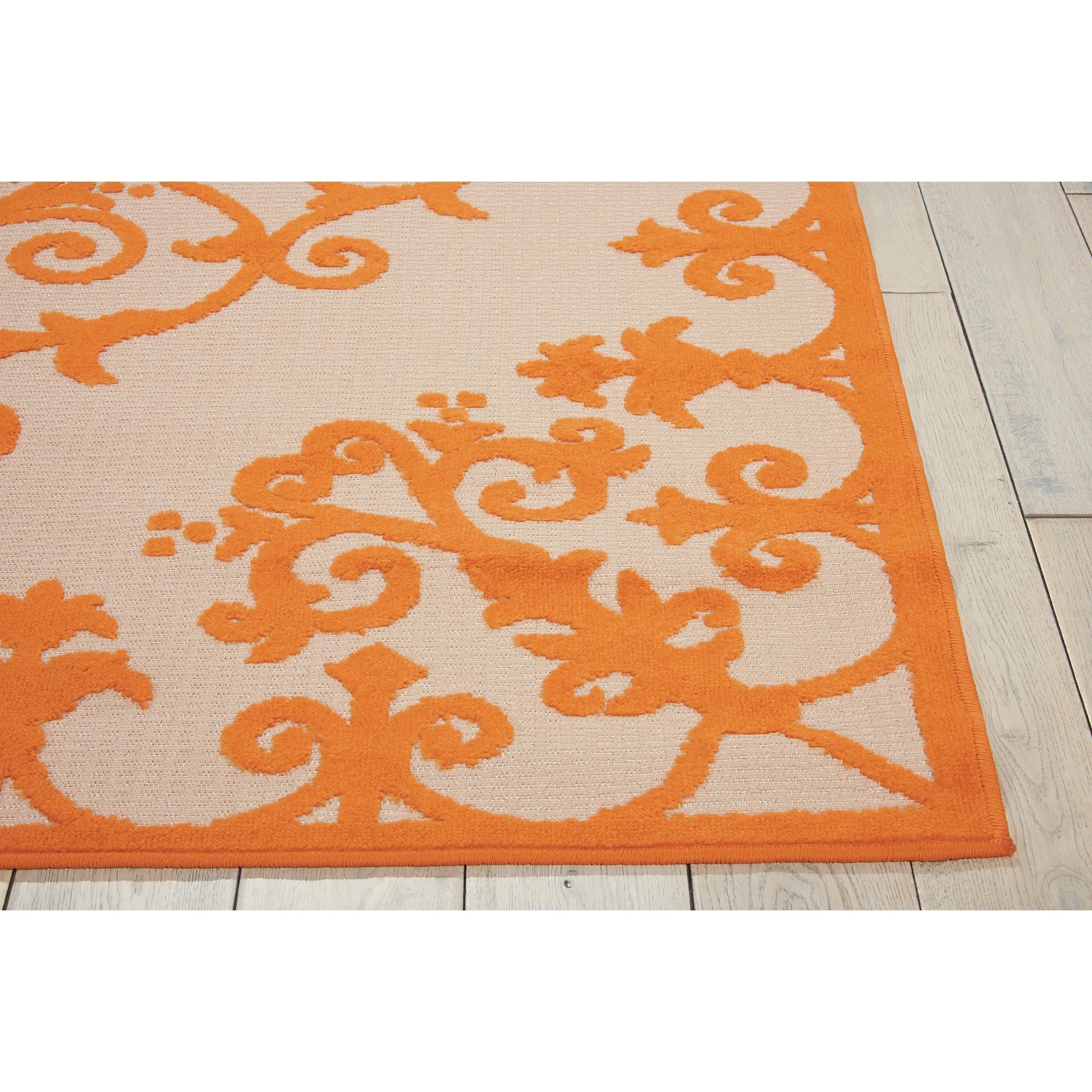 Nourison Aloha Modern Medallion Scroll Indoor / Outdoor Area Rug