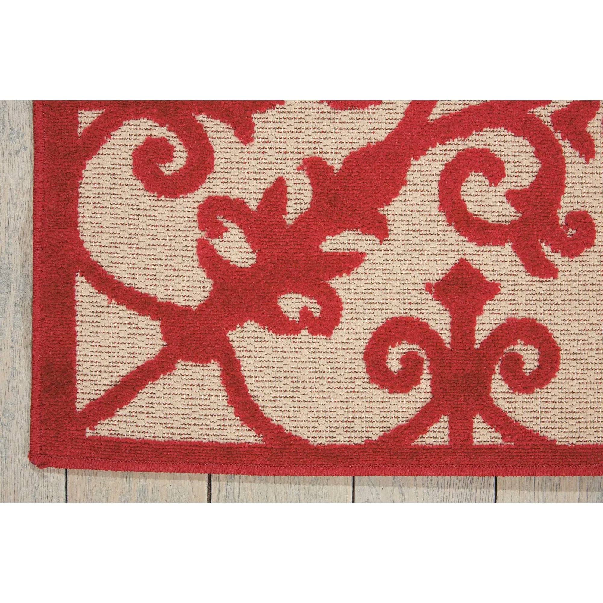 Nourison Aloha Modern Medallion Scroll Indoor / Outdoor Area Rug