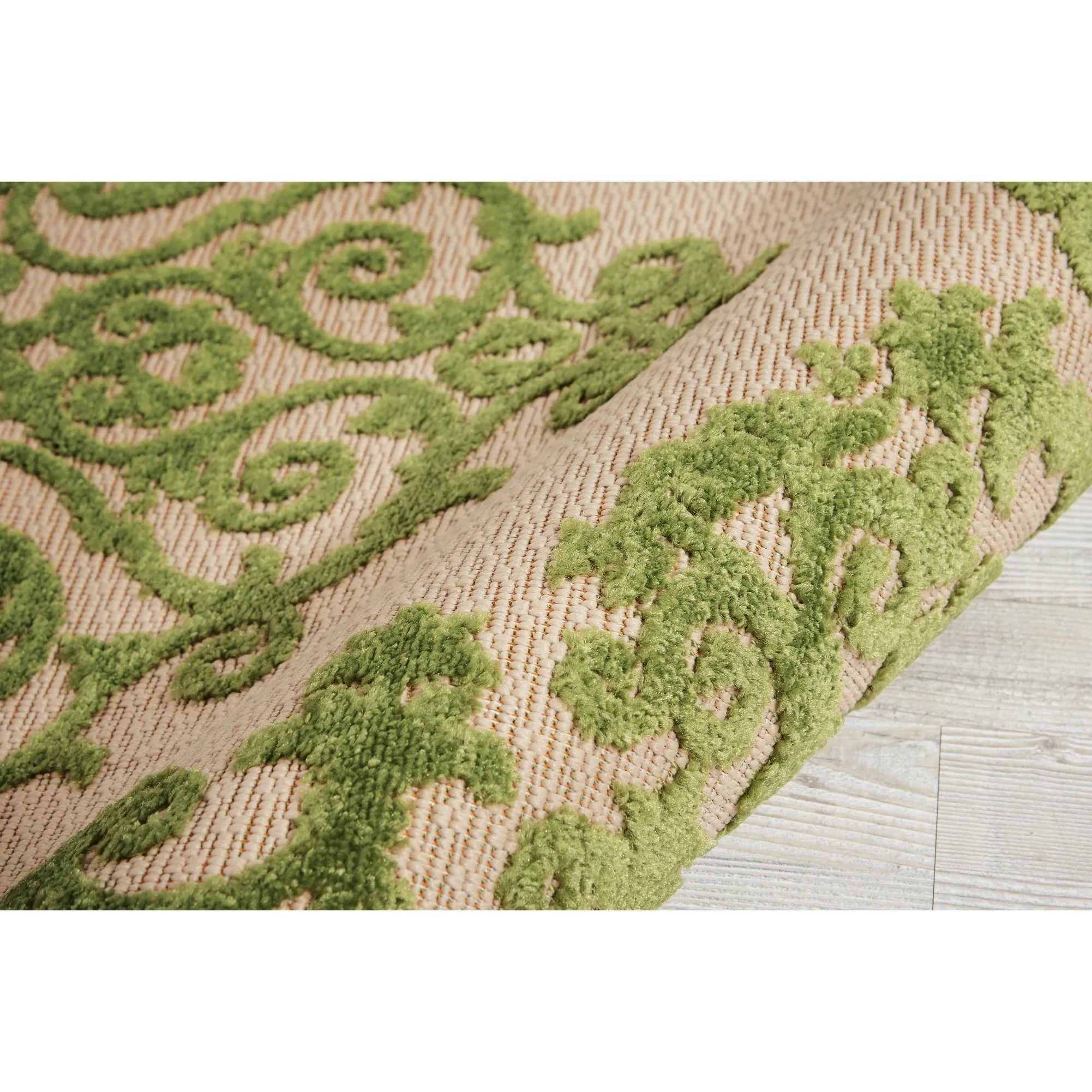 Nourison Aloha Modern Medallion Scroll Indoor / Outdoor Area Rug