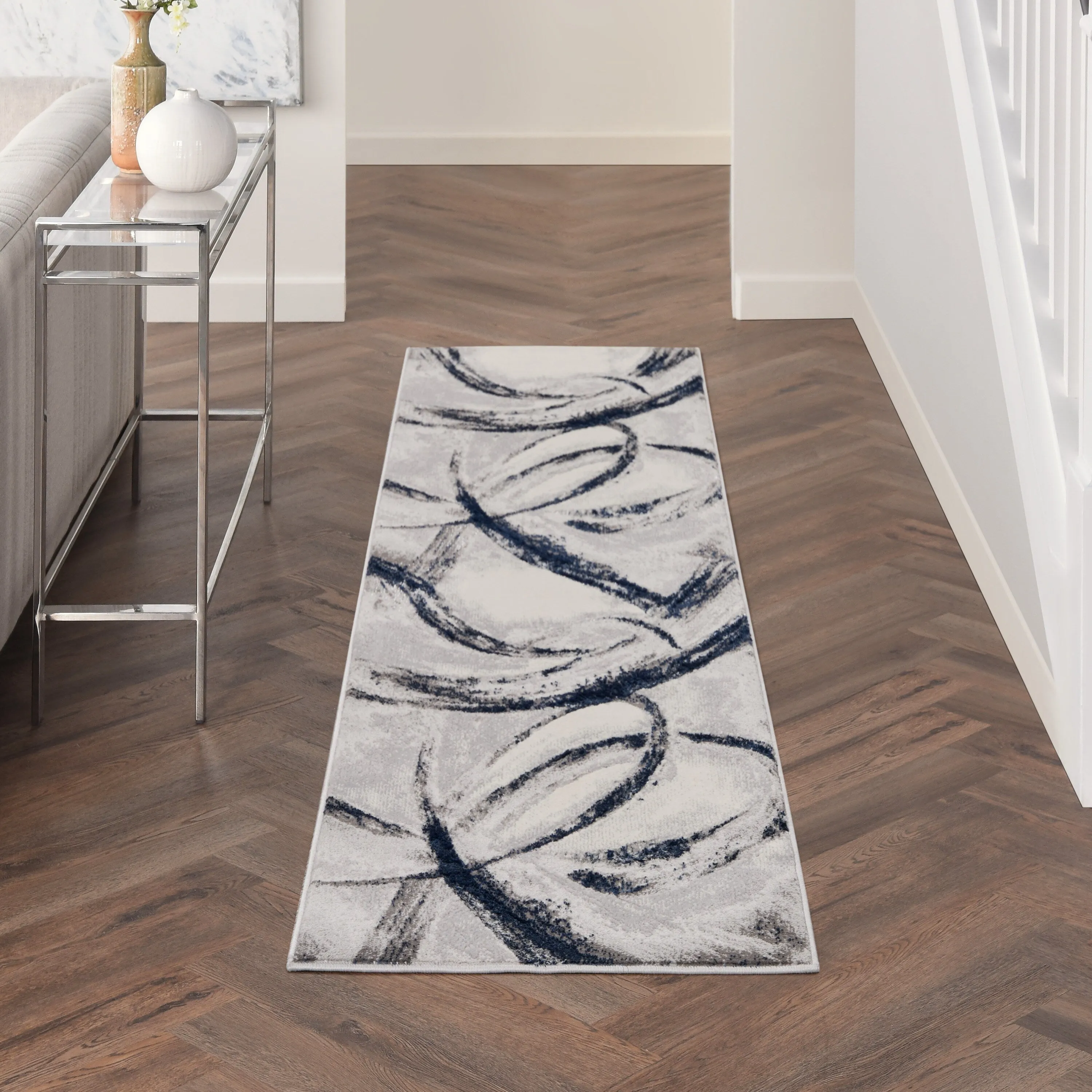 Nourison Brushstrokes Indoor only Abstract Area Rug