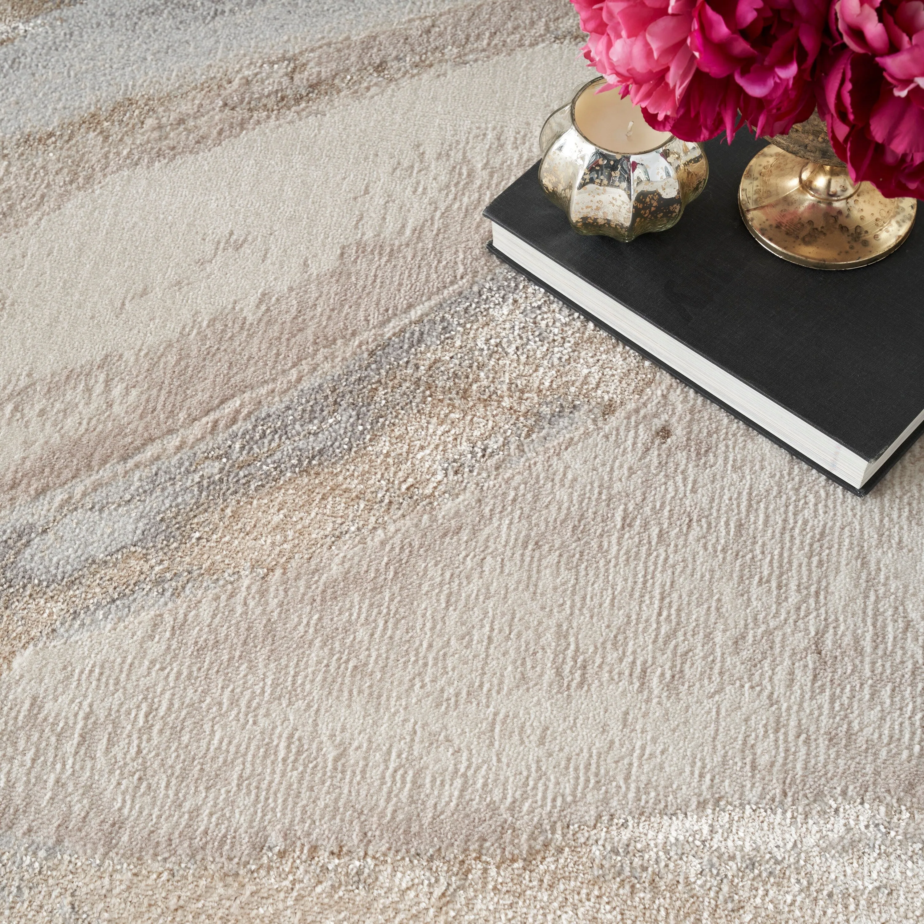 Nourison Brushstrokes Indoor only Abstract Area Rug