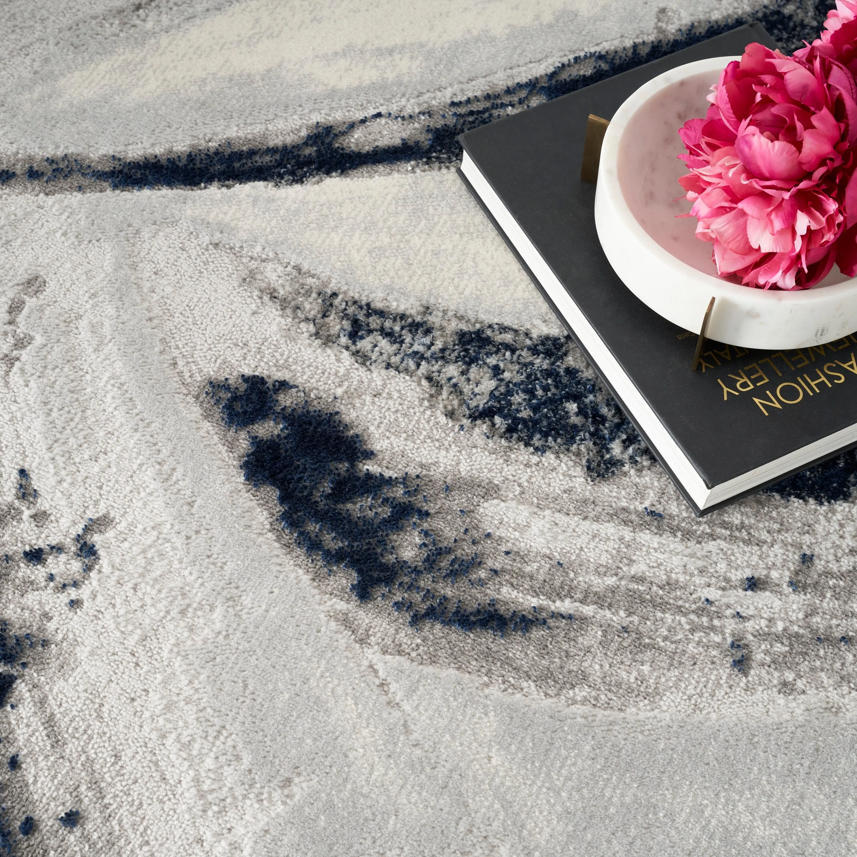 Nourison Brushstrokes Indoor only Abstract Area Rug