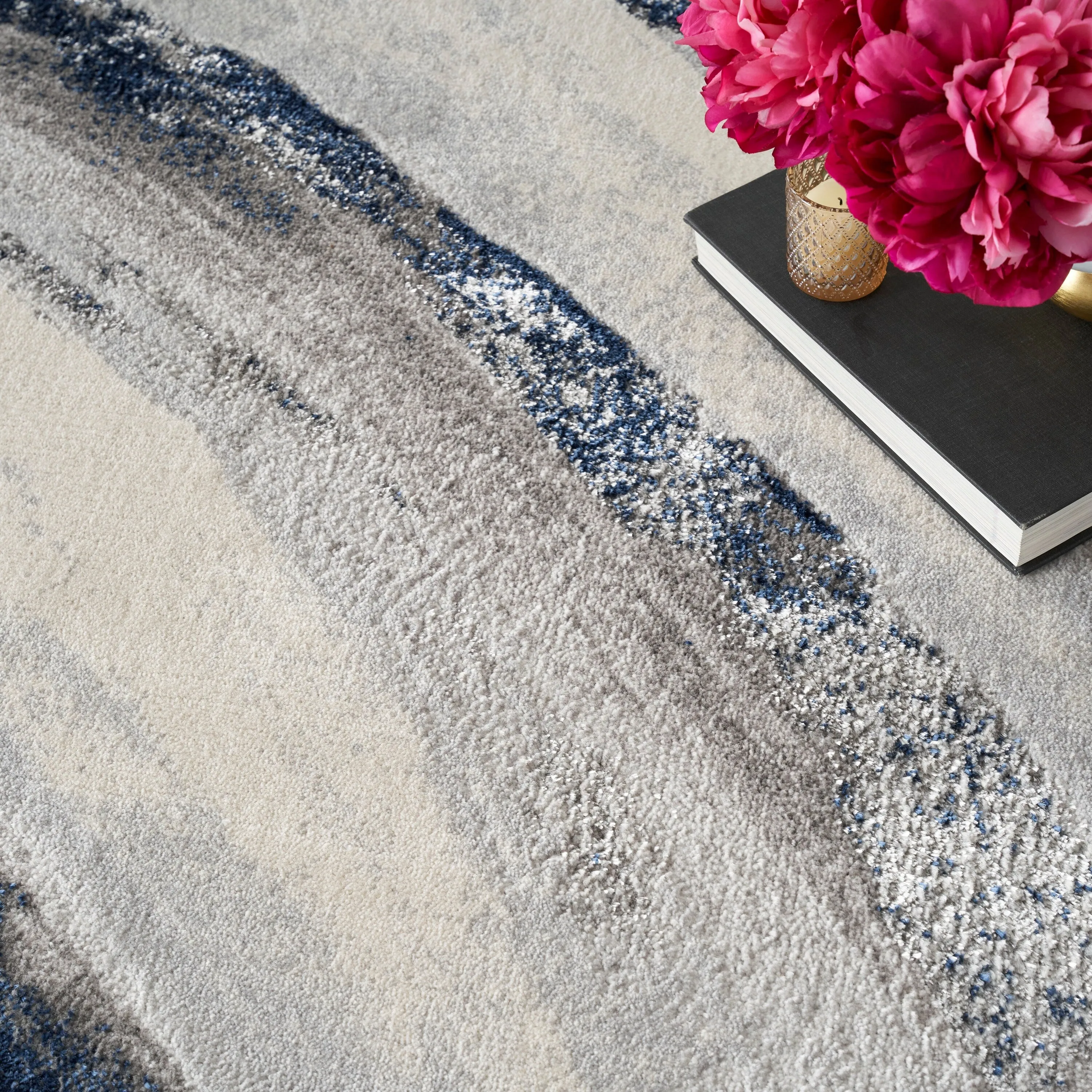 Nourison Brushstrokes Indoor only Abstract Area Rug