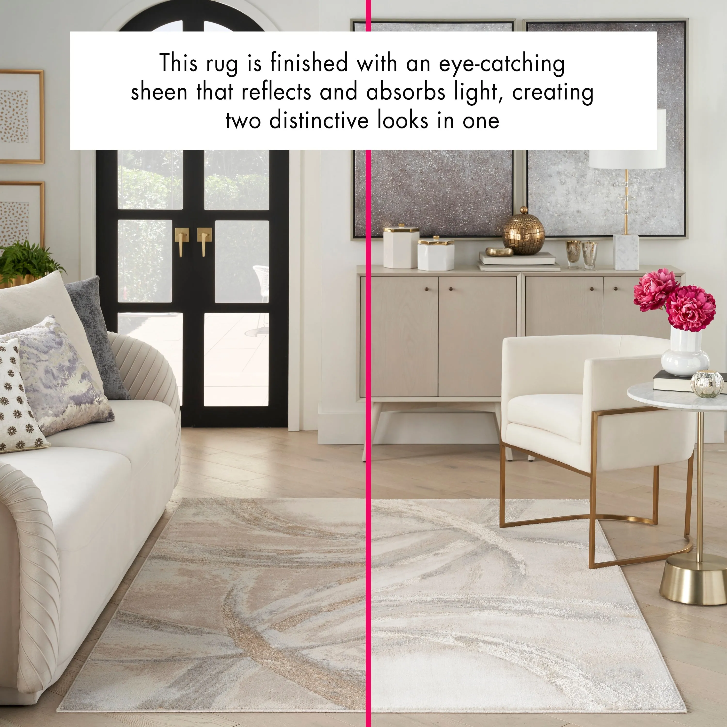Nourison Brushstrokes Indoor only Abstract Area Rug