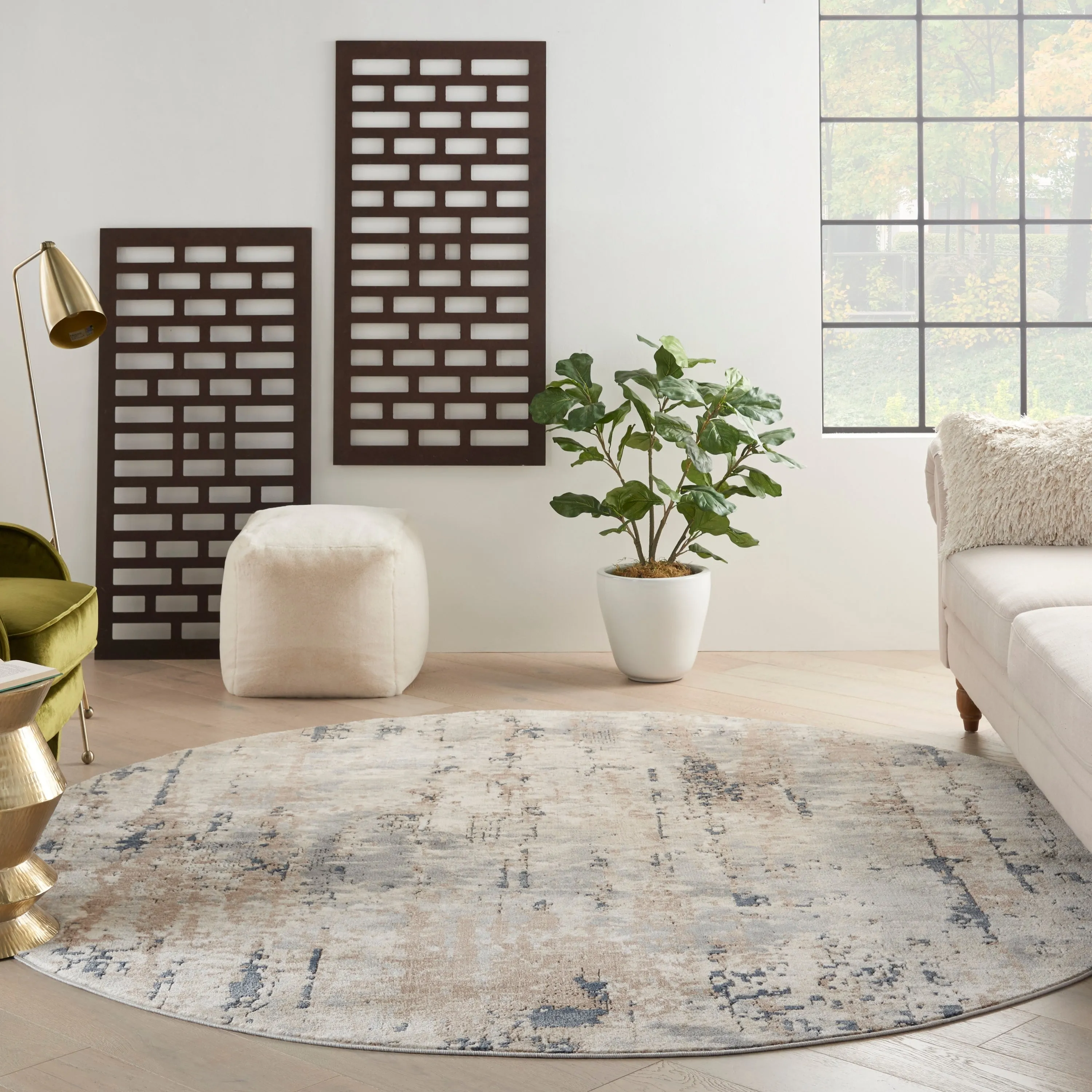 Nourison Concerto Modern Abstract Distressed Area Rug