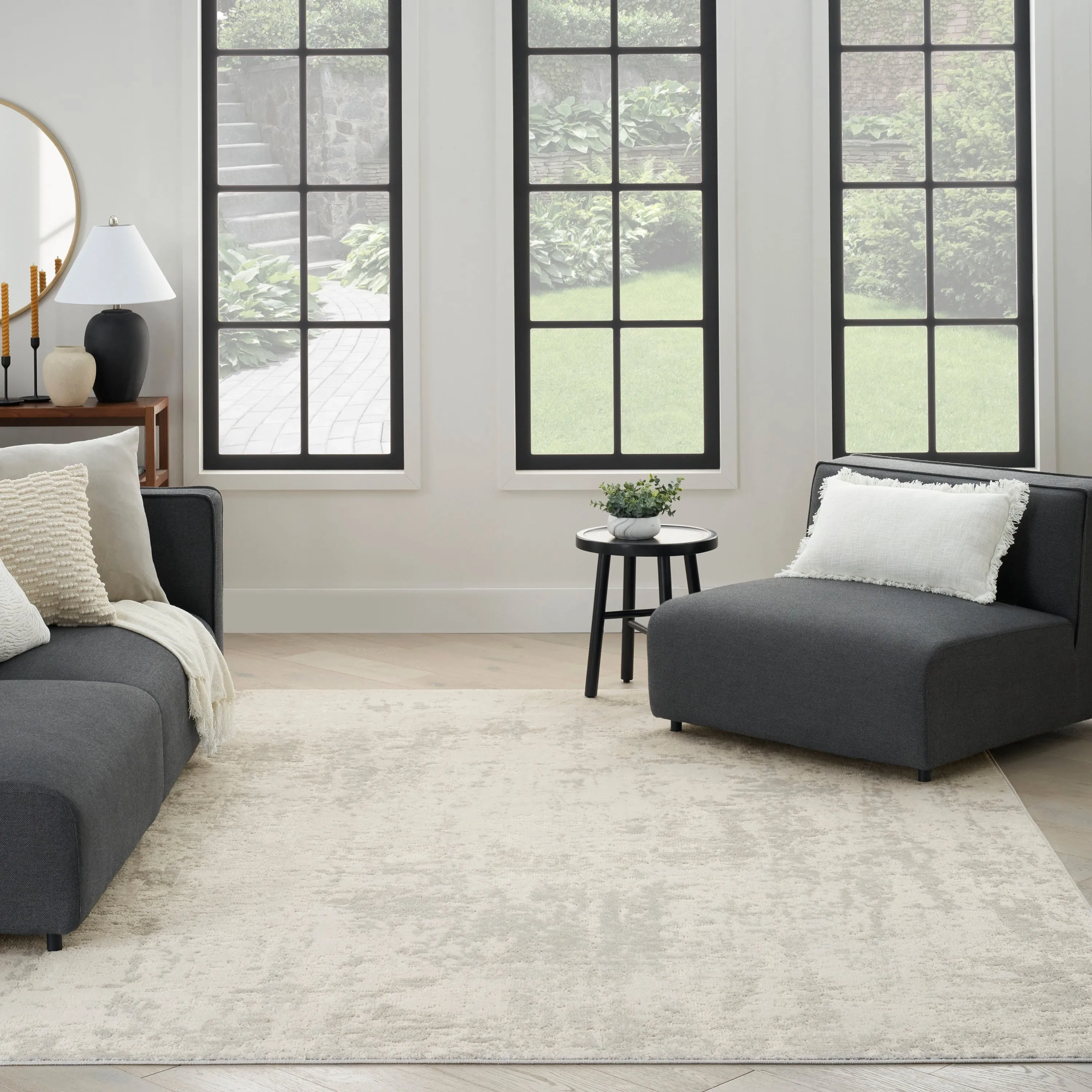 Nourison Concerto Modern Abstract Distressed Area Rug