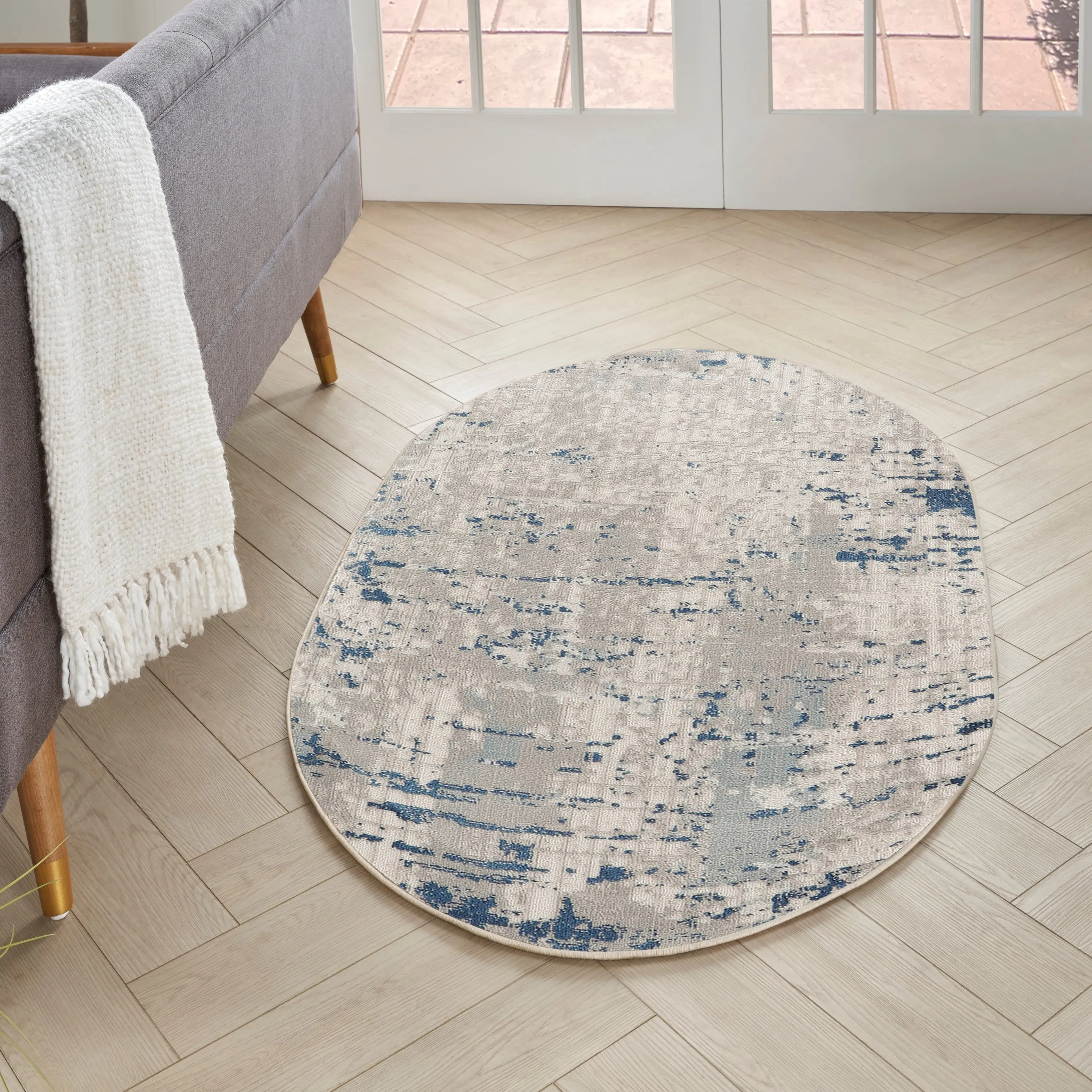 Nourison Concerto Modern Abstract Distressed Area Rug