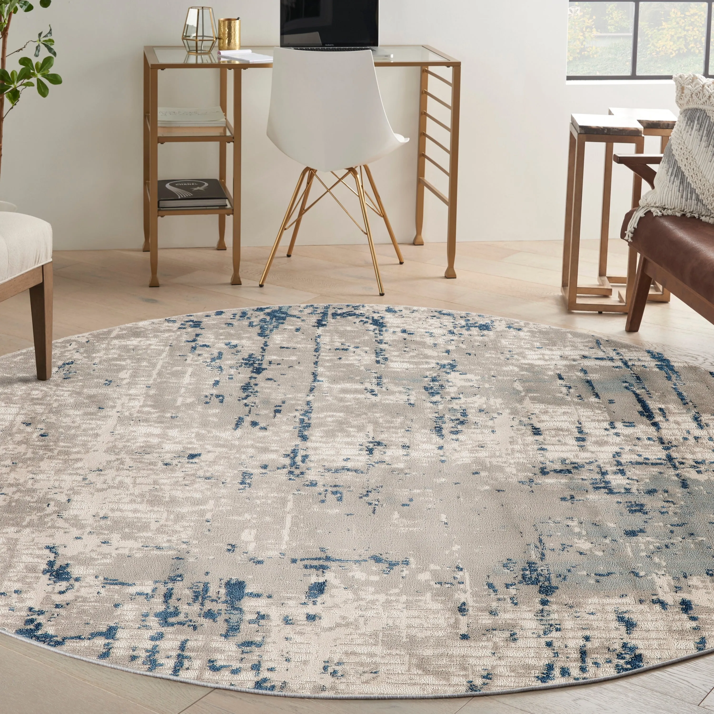 Nourison Concerto Modern Abstract Distressed Area Rug